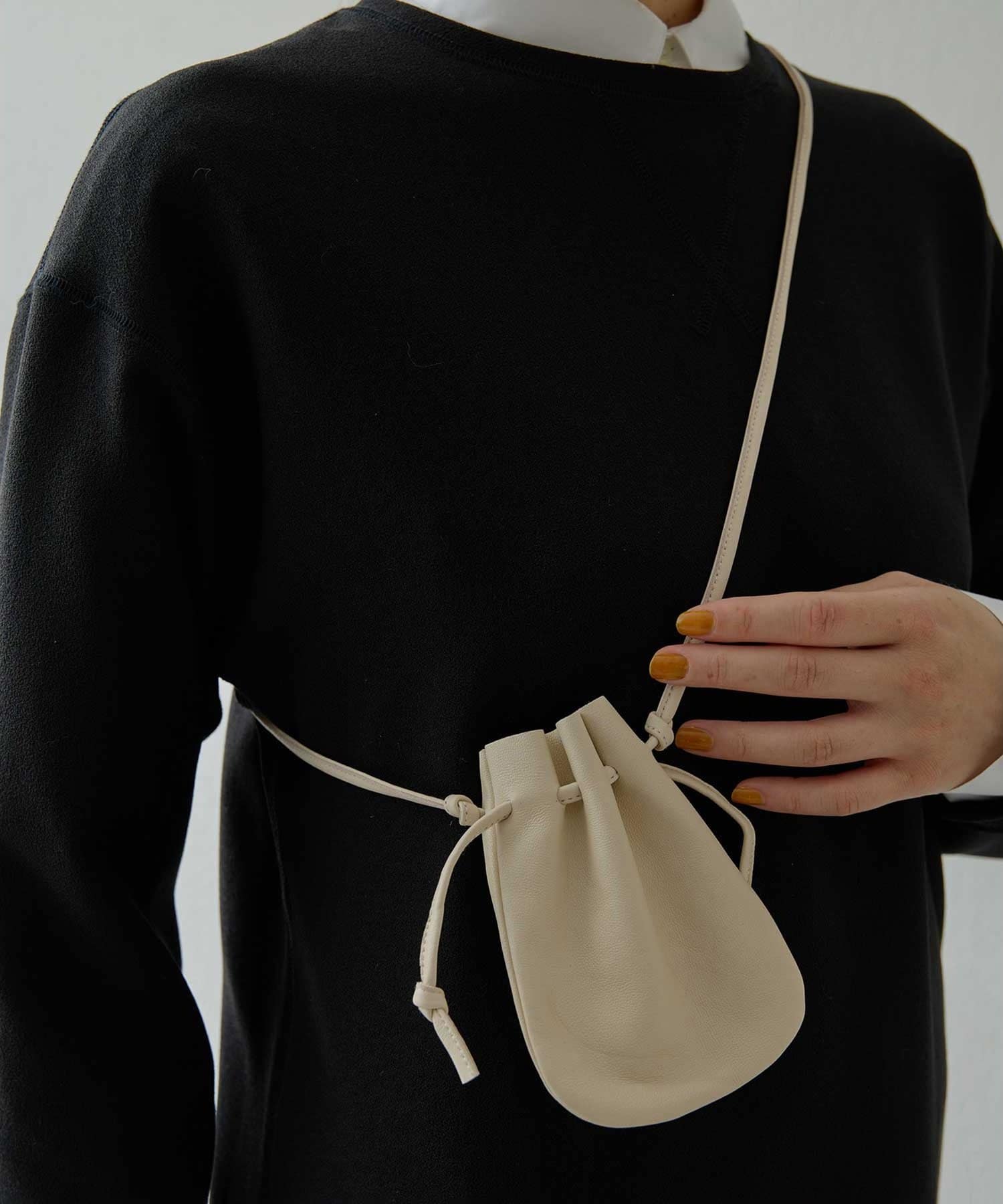 Whim Gazette(ウィム ガゼット) 【Christian AKS】Lamb leather ポーチ