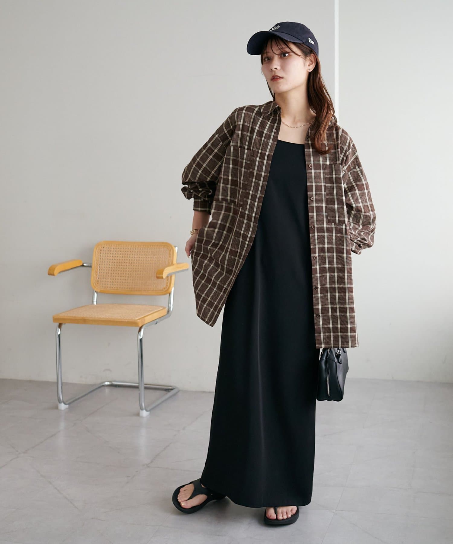 DISCOAT(ディスコート) 【秋まで活躍♪】オーバーサイズチェックシャツ《WEB限定》