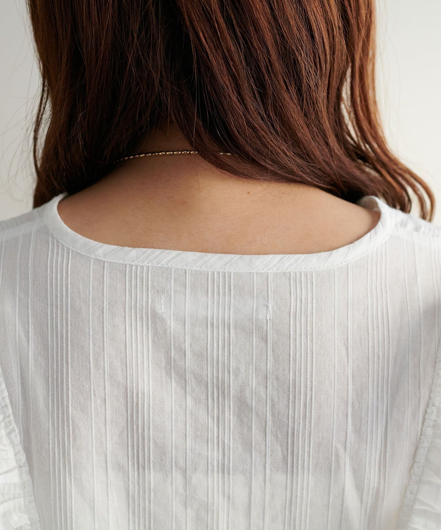 DISCOAT(ディスコート) 【新色追加/WEB限定】ショルダーフリルブラウス