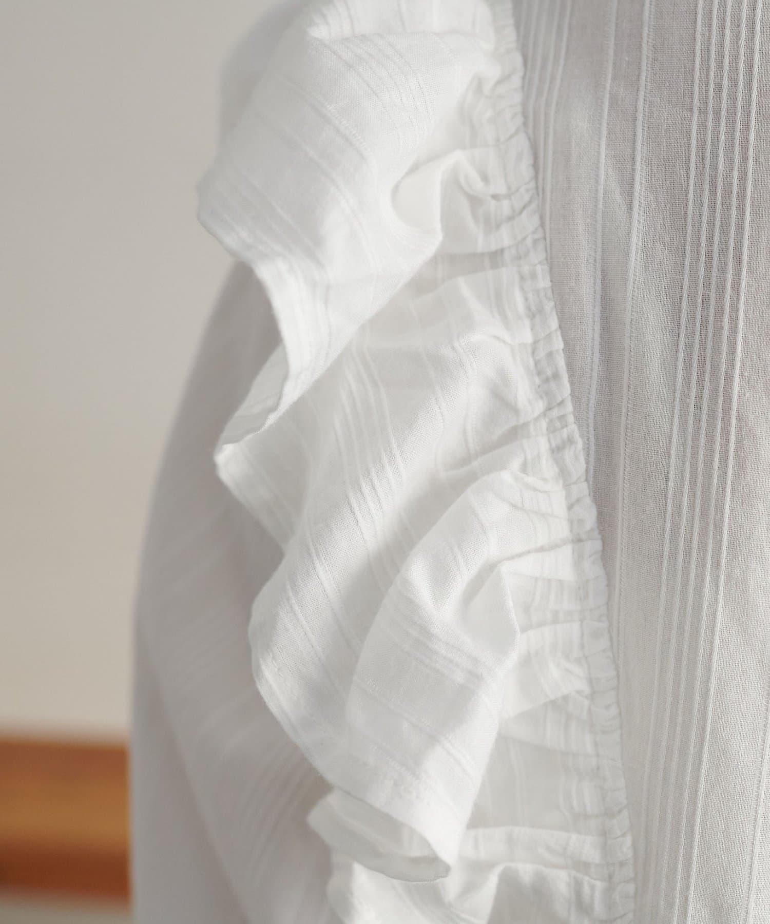 DISCOAT(ディスコート) 【新色追加/WEB限定】ショルダーフリルブラウス