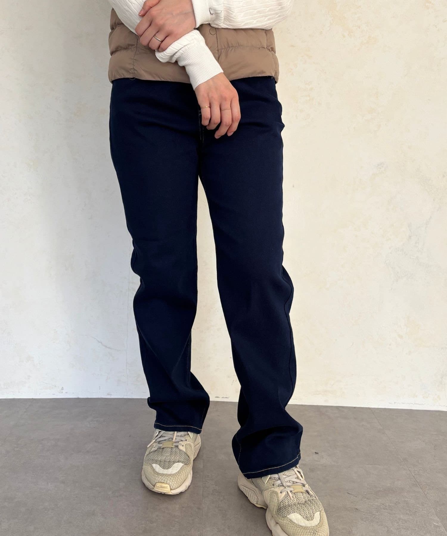 LOCUST(ローカスト) 【楽ちん美脚】裏起毛ストレッチタイトストレート