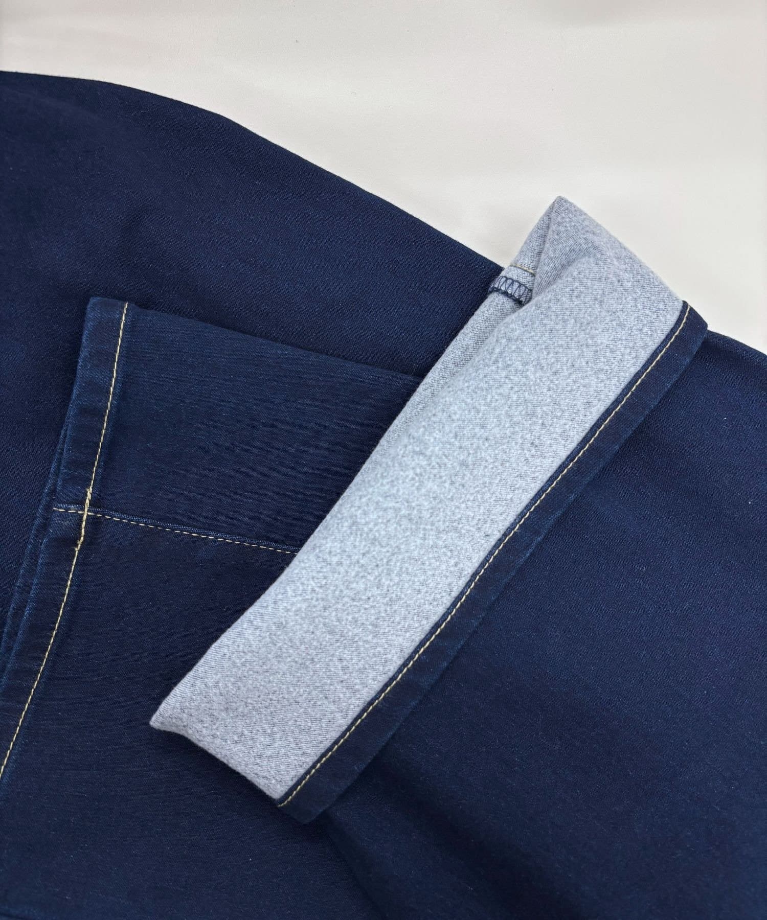 LOCUST(ローカスト) 【楽ちん/体型カバー】 裏起毛ストレッチワイドデニム