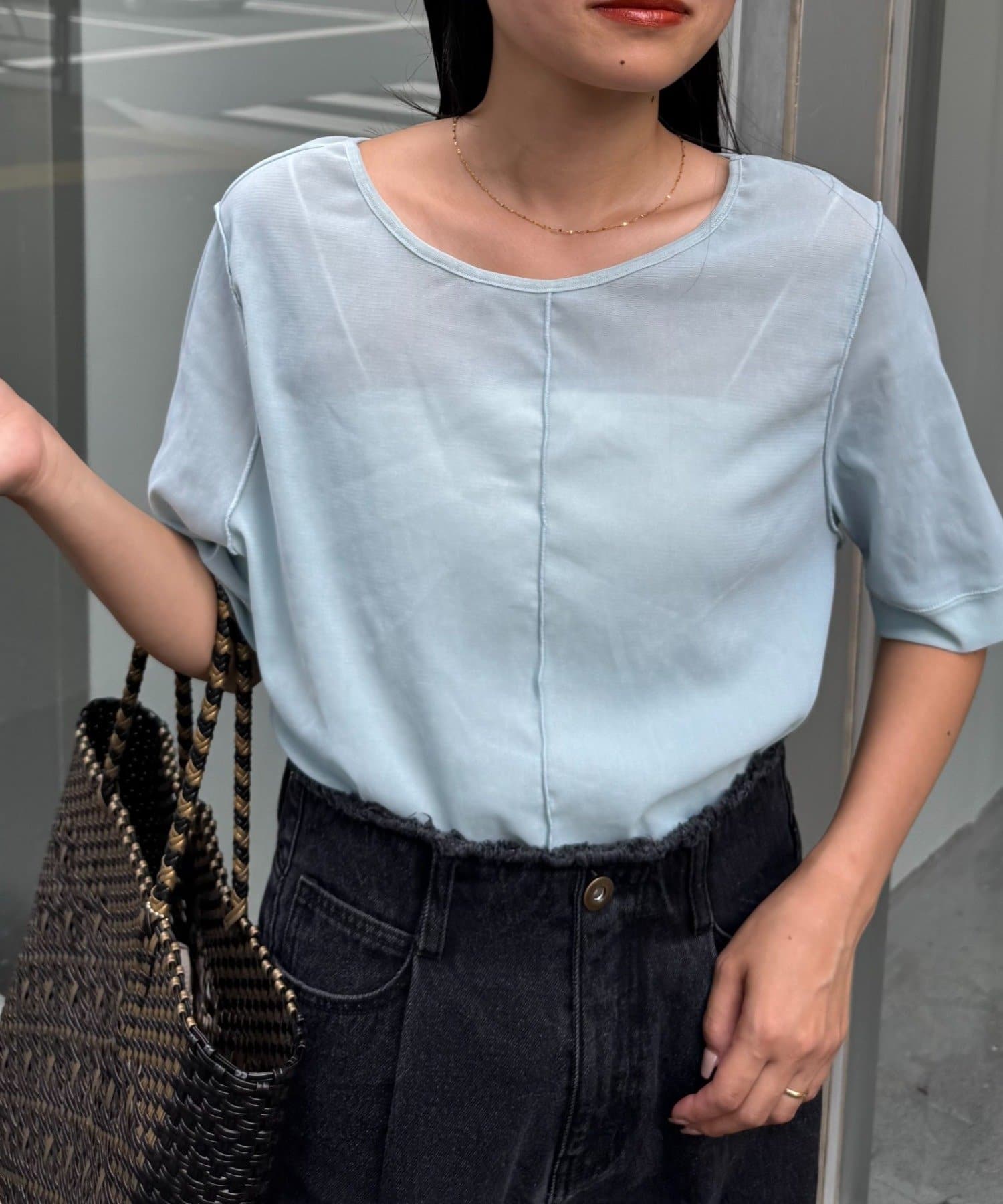 トップス c N. Natural Beauty Basic*｜シアーオーバーシャツ | Rakuten