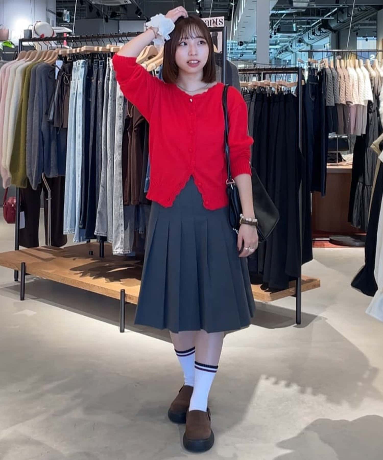 DISCOAT(ディスコート) 【umm.】ハート釦カギ針使いカーディガン