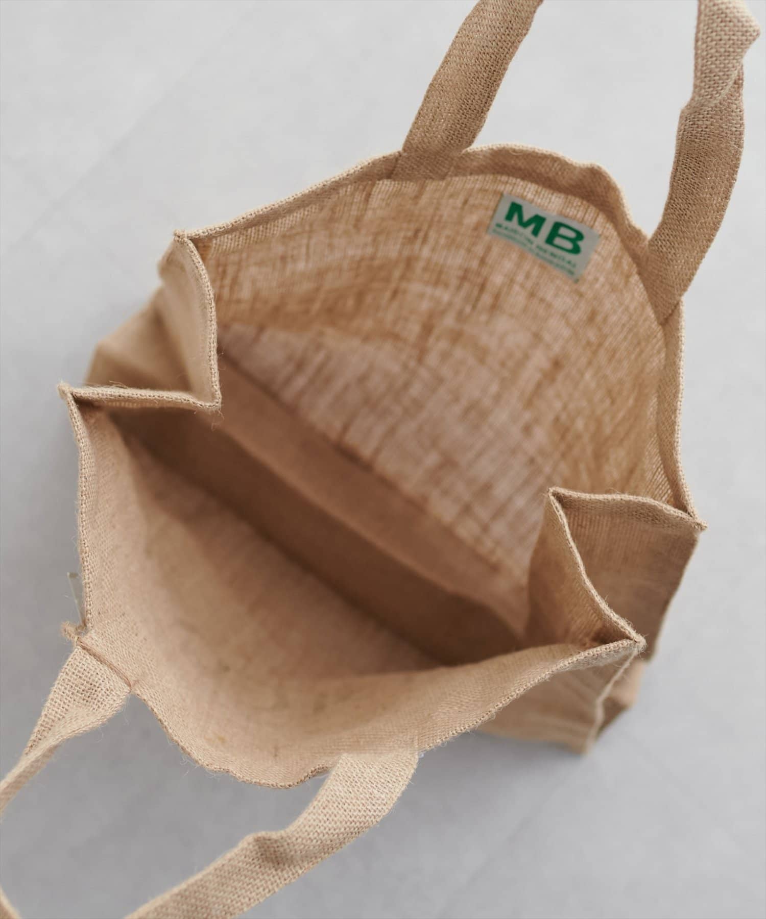NICE CLAUP / OLIVE des OLIVE OUTLET(ナイスクラップ  / オリーブ デ オリーブ アウトレット) 【natural couture】ロゴ入りジュートバッグ