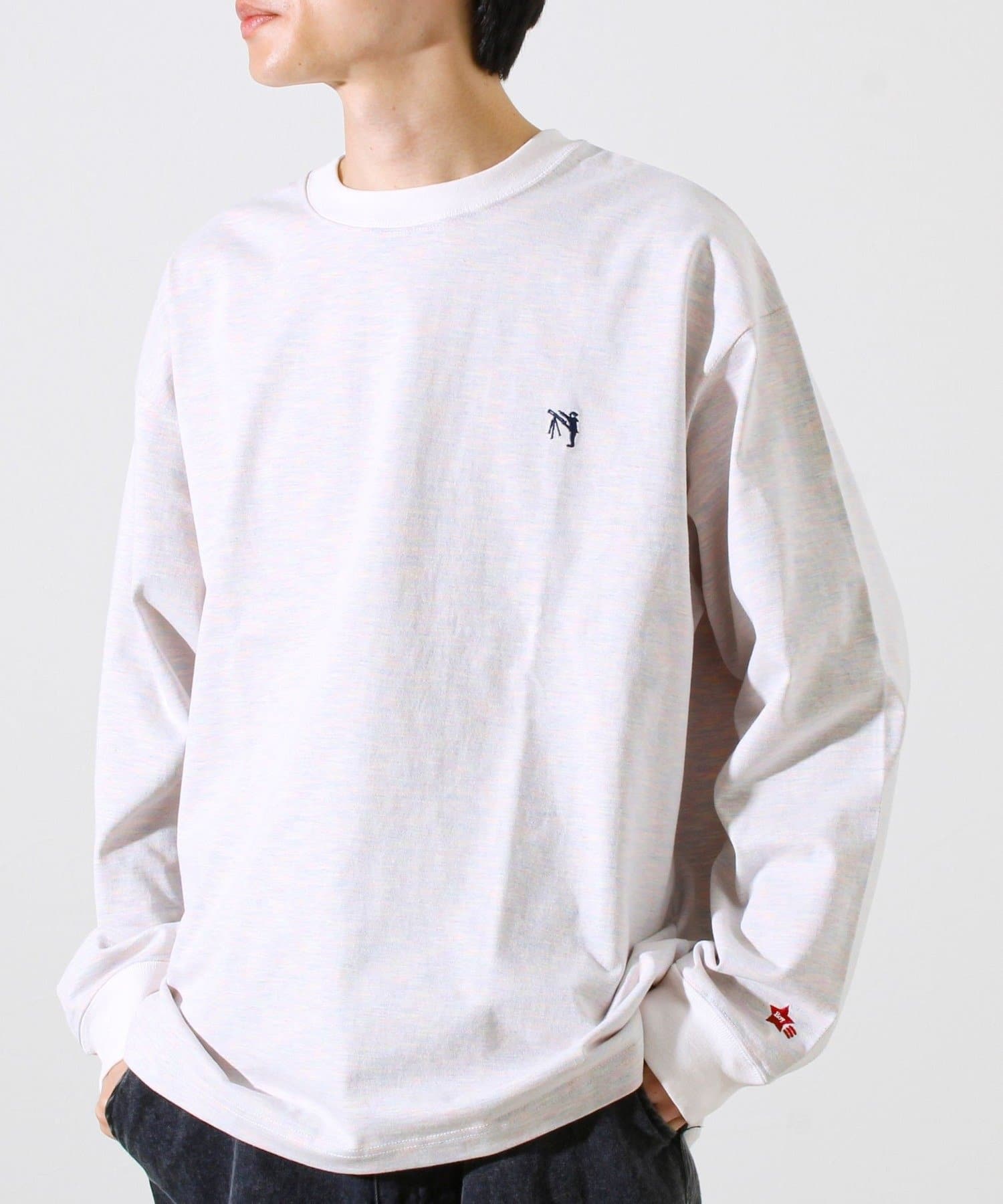 FREDY & GLOSTER(フレディ アンド グロスター) 【夏の大ヒットが秋仕様で登場】【BOY刺繍】裏グラデーション 天竺ロンT
