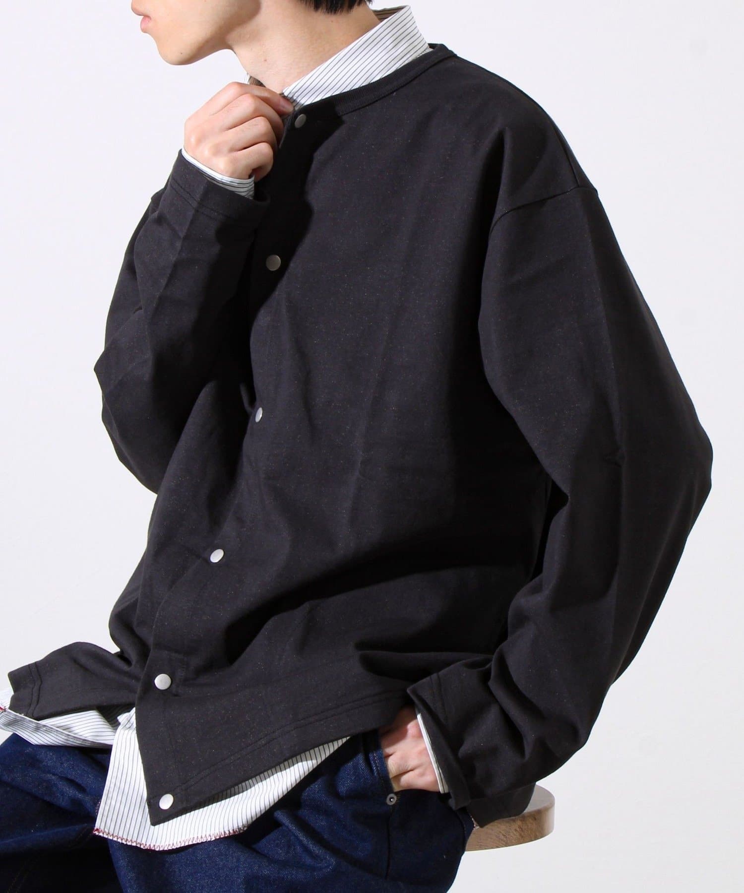 FREDY & GLOSTER(フレディ アンド グロスター) 【春の人気作が復刻】【裏グラデーションシリーズ】天竺クルーカーディガン