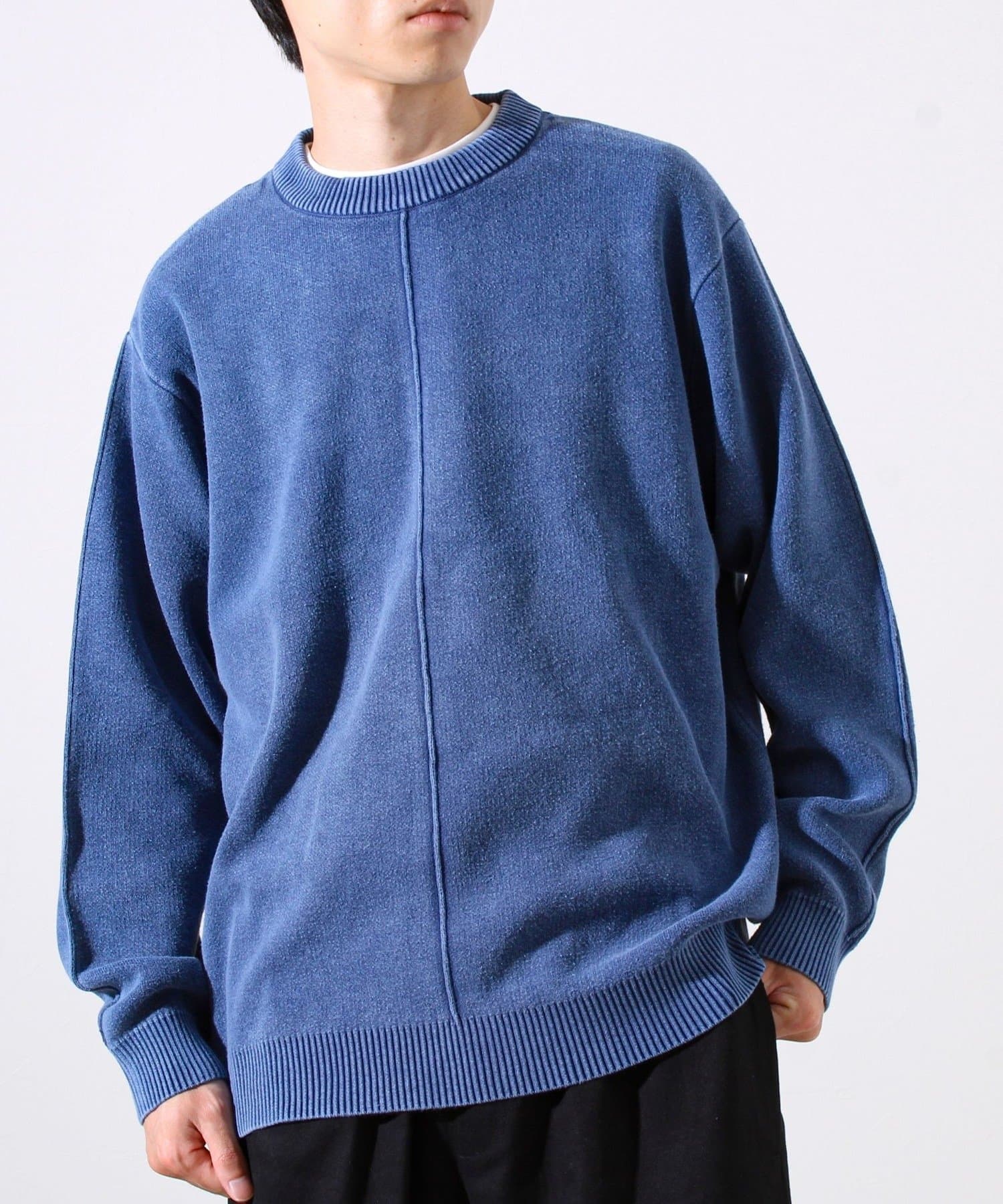 FREDY & GLOSTER(フレディ アンド グロスター) 【縫製が魅せる主役ディテール】表リンキングクルーニット アシッド加工