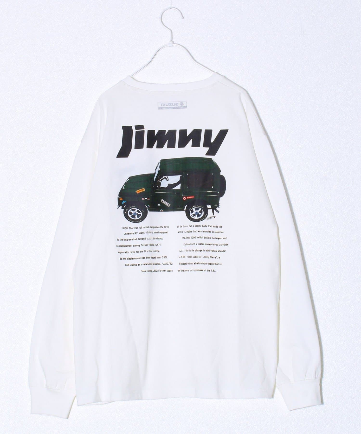 FREDY & GLOSTER(フレディ アンド グロスター) 【ロングセラーコラボ】ジムニー×GLOSTER 長袖プリントTシャツ