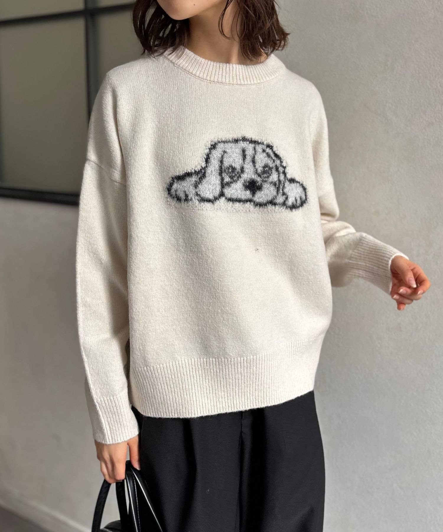 LOCUST(ローカスト) 【大人かわいい】わんちゃんニット