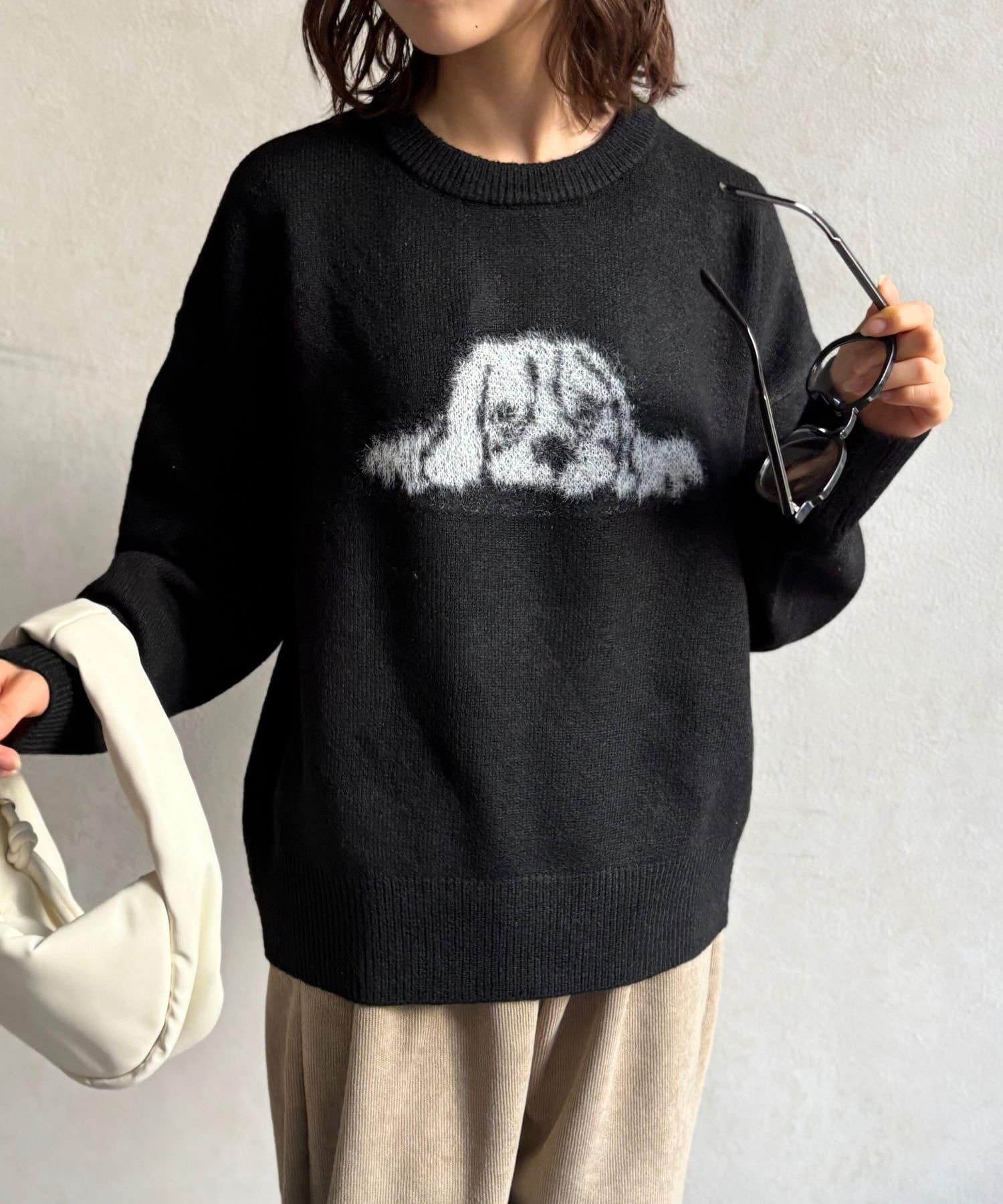 LOCUST(ローカスト) 【大人かわいい】わんちゃんニット