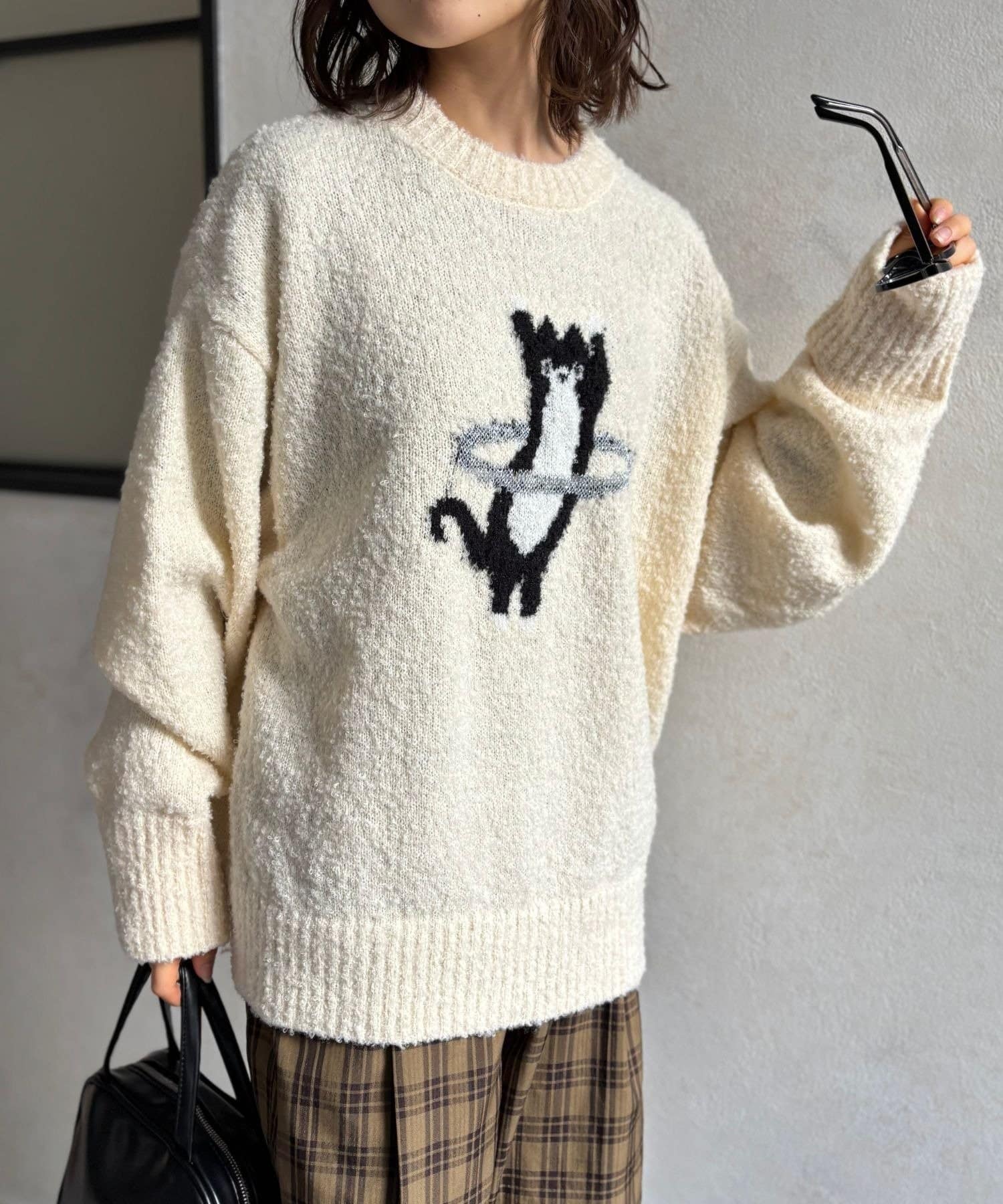 LOCUST(ローカスト) 【着映えニット】ねこちゃんニット