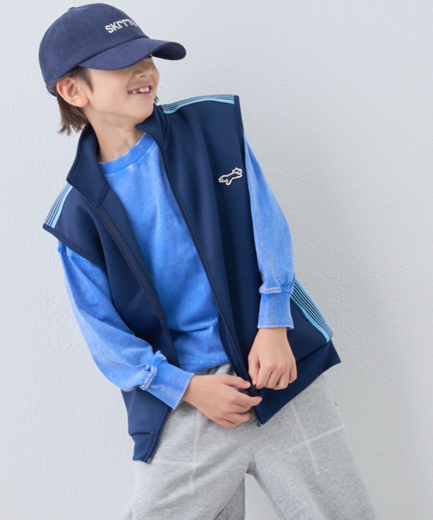 CIAOPANIC TYPY(チャオパニックティピー) 【KIDS】【FOX×TYPY】ストレッチトラックジャージーベスト
