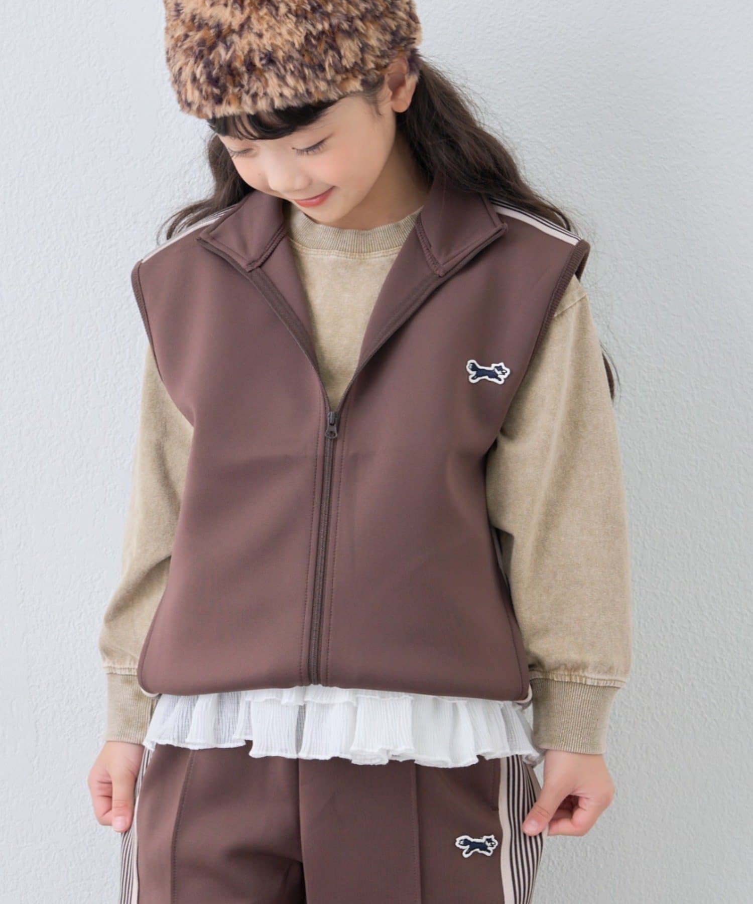 CIAOPANIC TYPY(チャオパニックティピー) 【KIDS】【FOX×TYPY】ストレッチトラックジャージーベスト