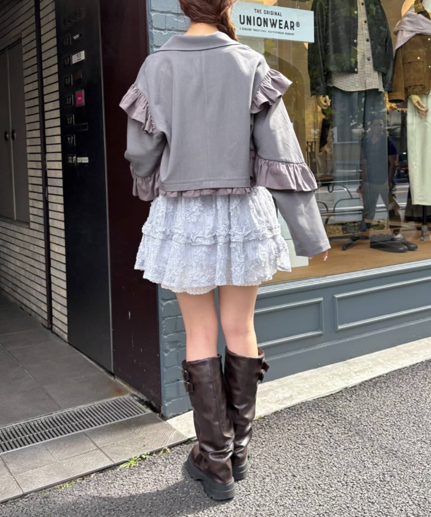 w closet(ダブルクローゼット) 【新色ドット柄が登場！】【季節問わず使える】立体レースミニキャミワンピース