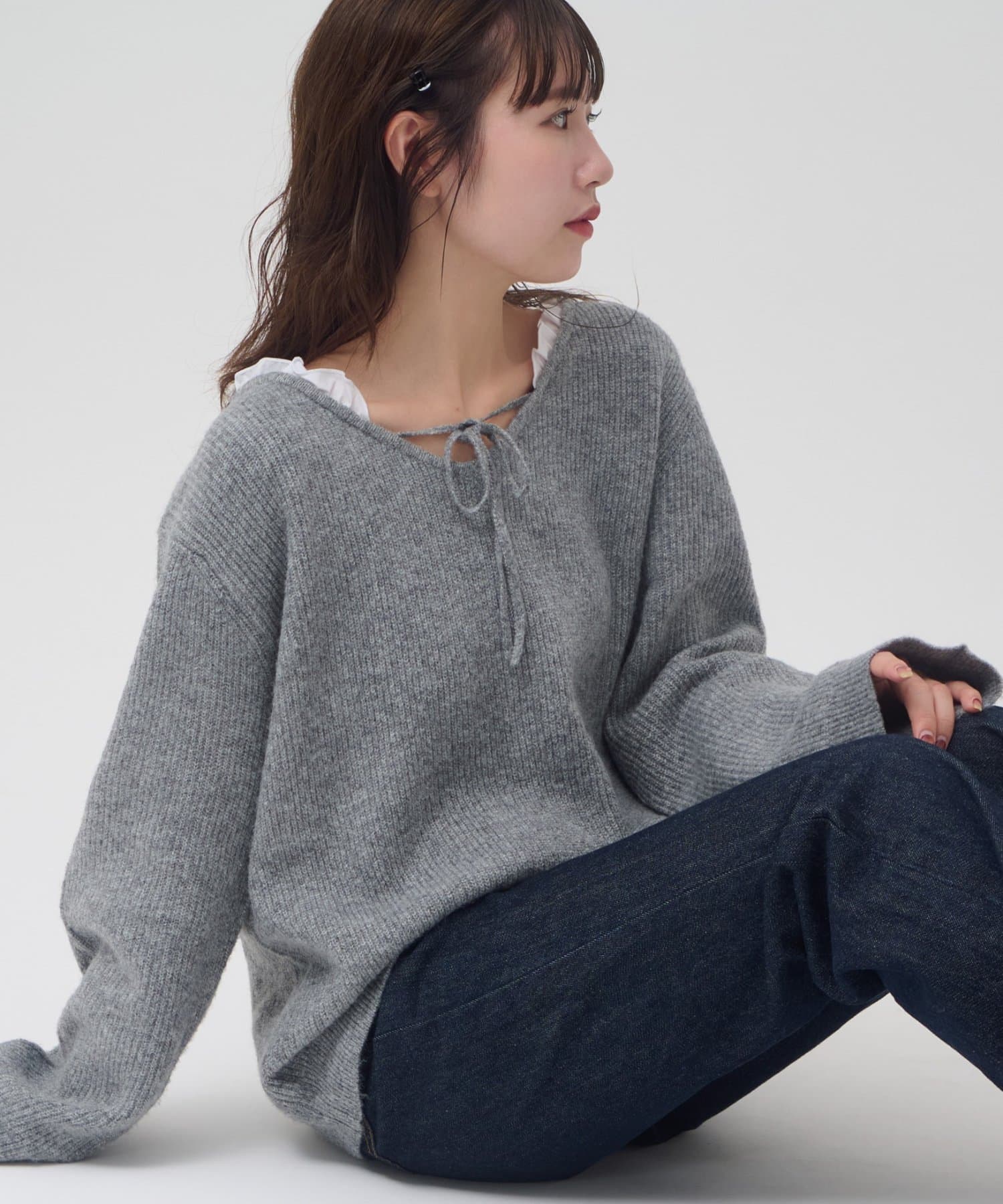 DISCOAT(ディスコート) 《新色追加！》【umm.】レース使い2WAYプルオーバー