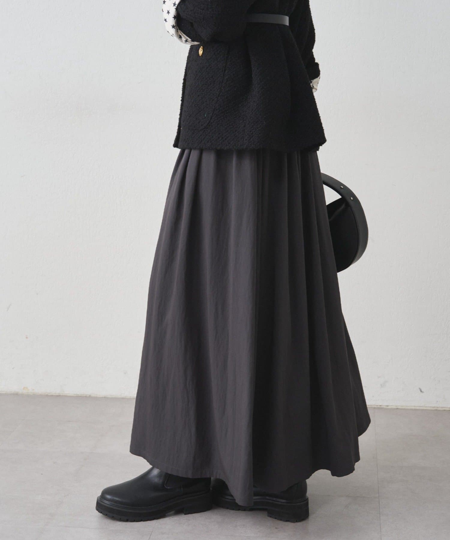 LOUNGEDRESS(ラウンジドレス) 【新色登場！】タックギャザースカート