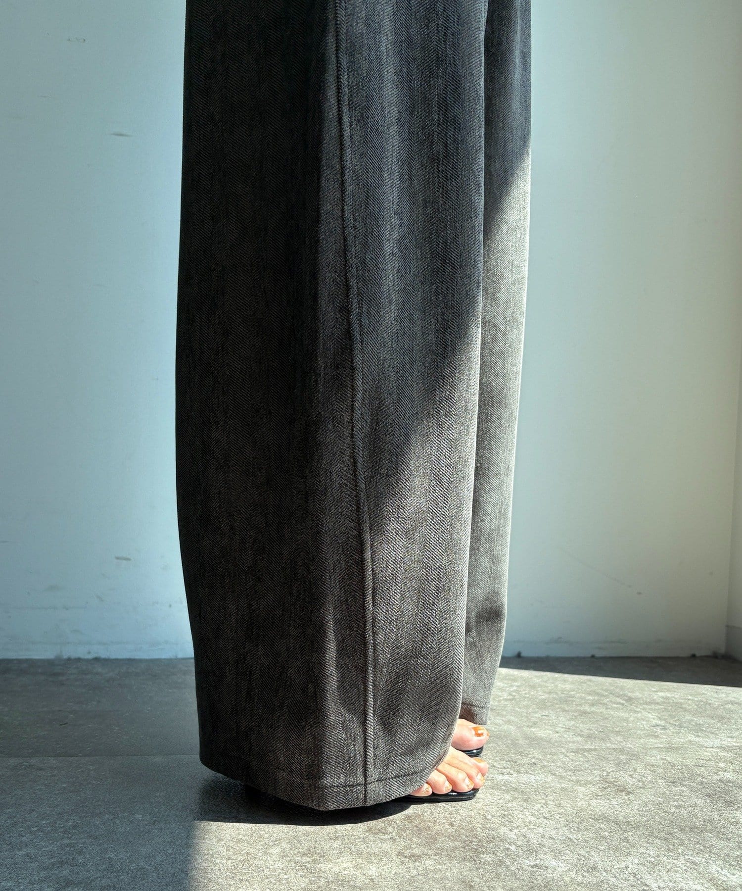 DOUDOU(ドゥドゥ) 【完売カラー再追加!】ヘリンボーンコーデュロイイージーパンツ