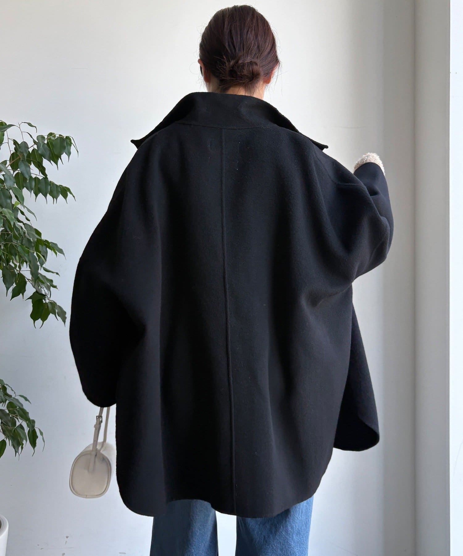 DOUDOU(ドゥドゥ) 【WEB限定】ウールライトリバースタンドコート