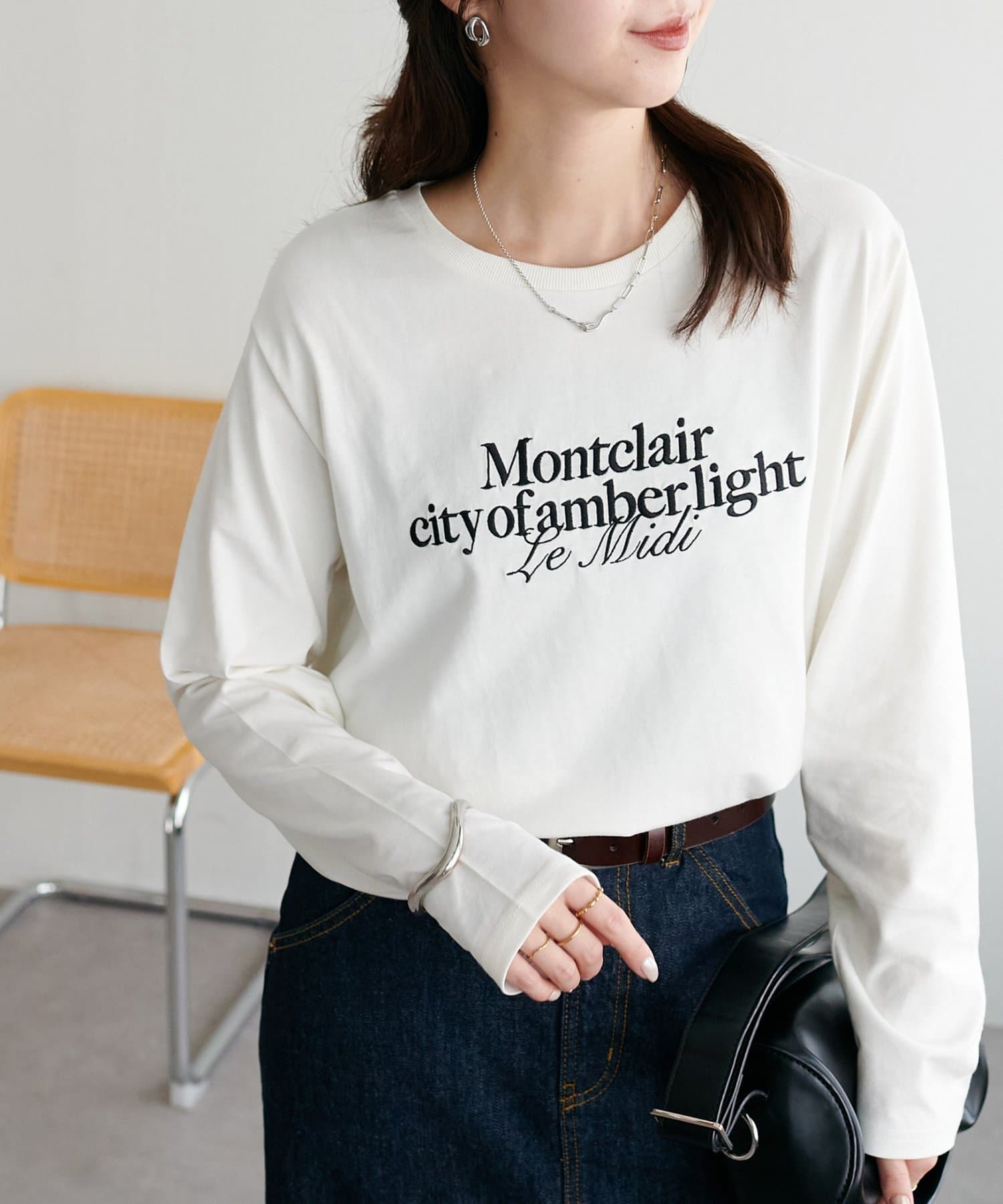 ✩.*˚★専用です シルケットロゴ刺繍ロンT | DISCOAT(ディスコート)レディース