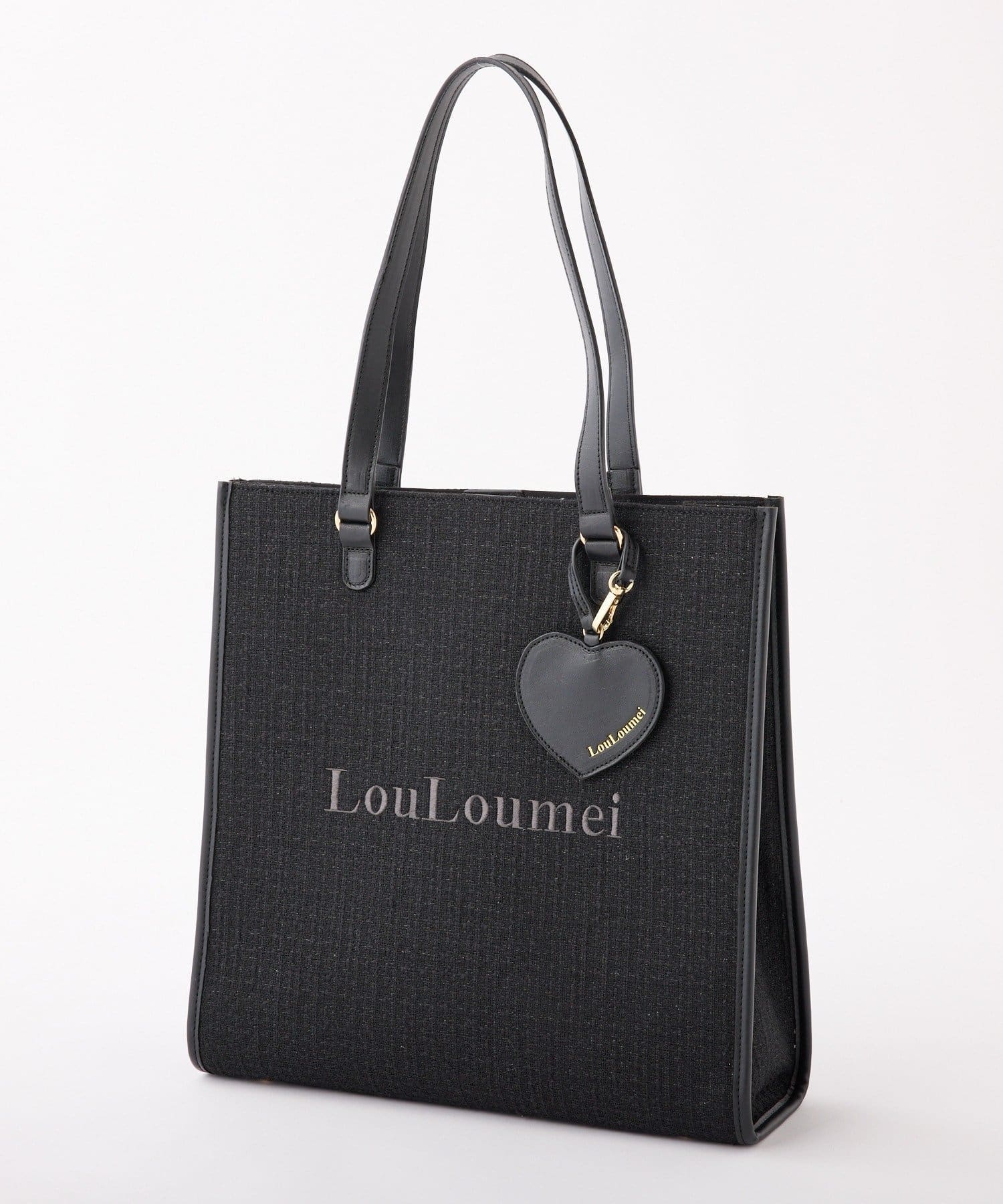 one after another NICE CLAUP(ワンアフターアナザー ナイスクラップ) 【LouLoumei】／ハートチャーム付きトートバッグ／自立可能