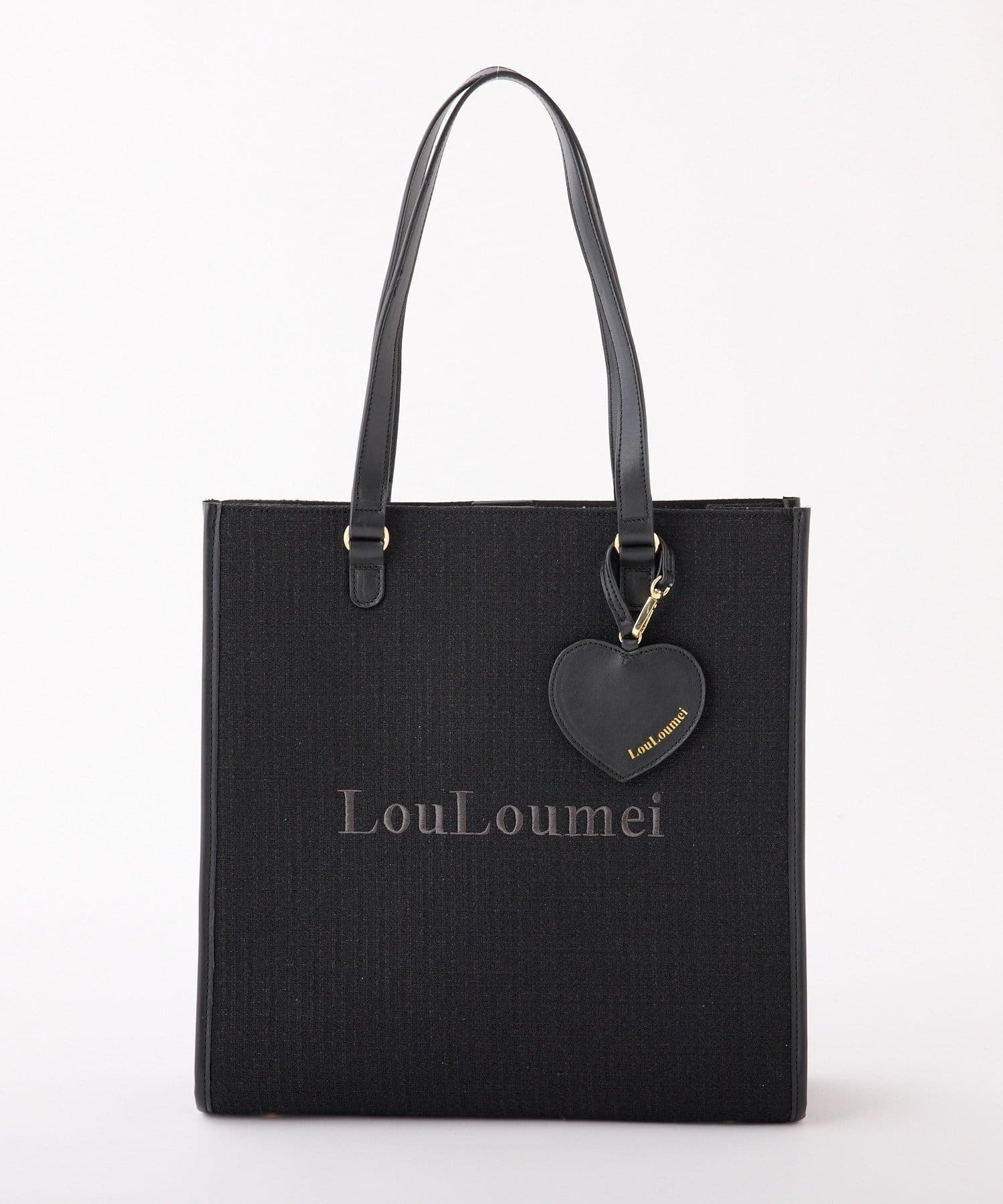 one after another NICE CLAUP(ワンアフターアナザー ナイスクラップ) 【LouLoumei】／ハートチャーム付きトートバッグ／自立可能