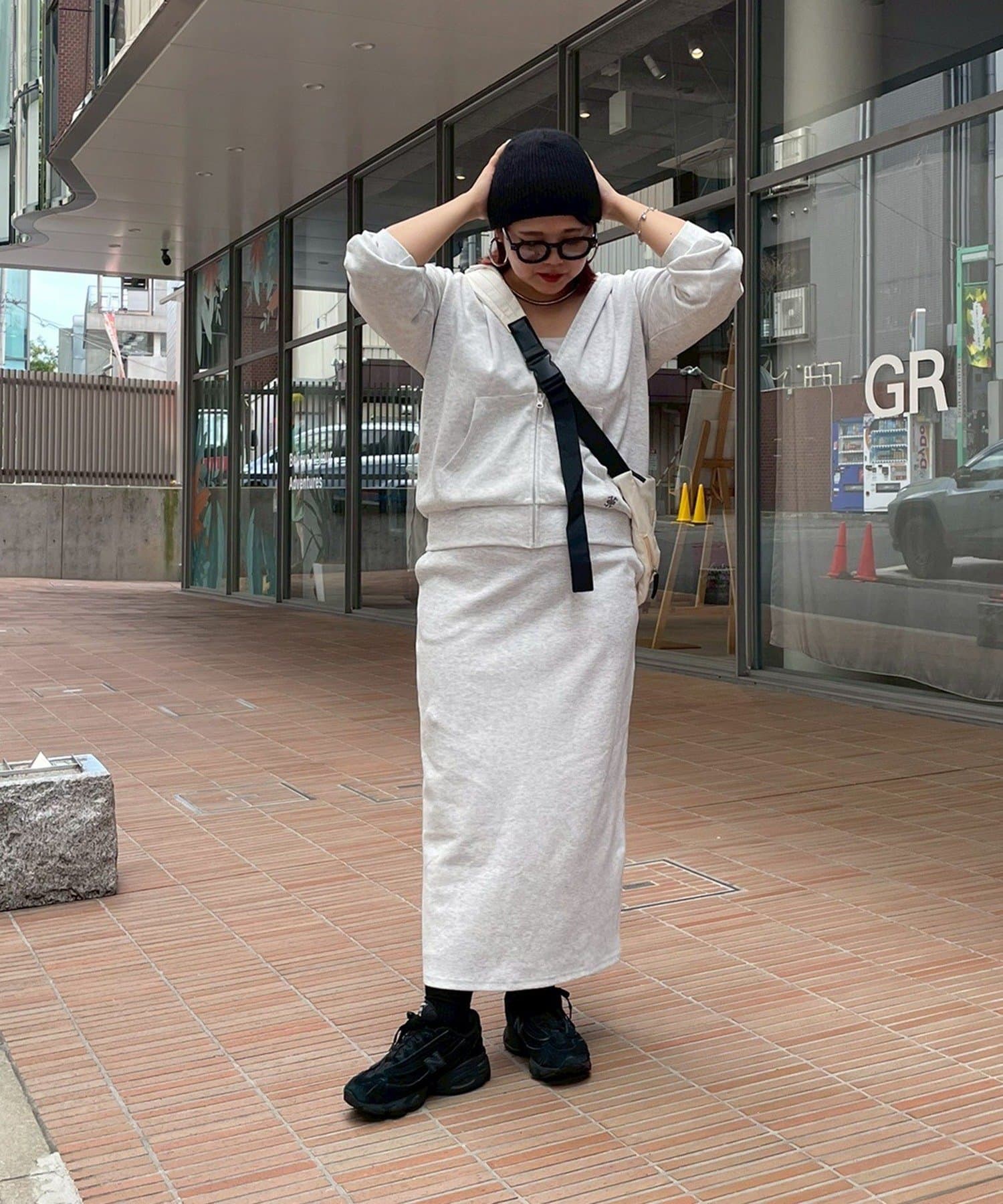 ❁⃘*.ﾟ専用 kana__18sセレクト】大人ロングZIPパーカー&ナロースカート