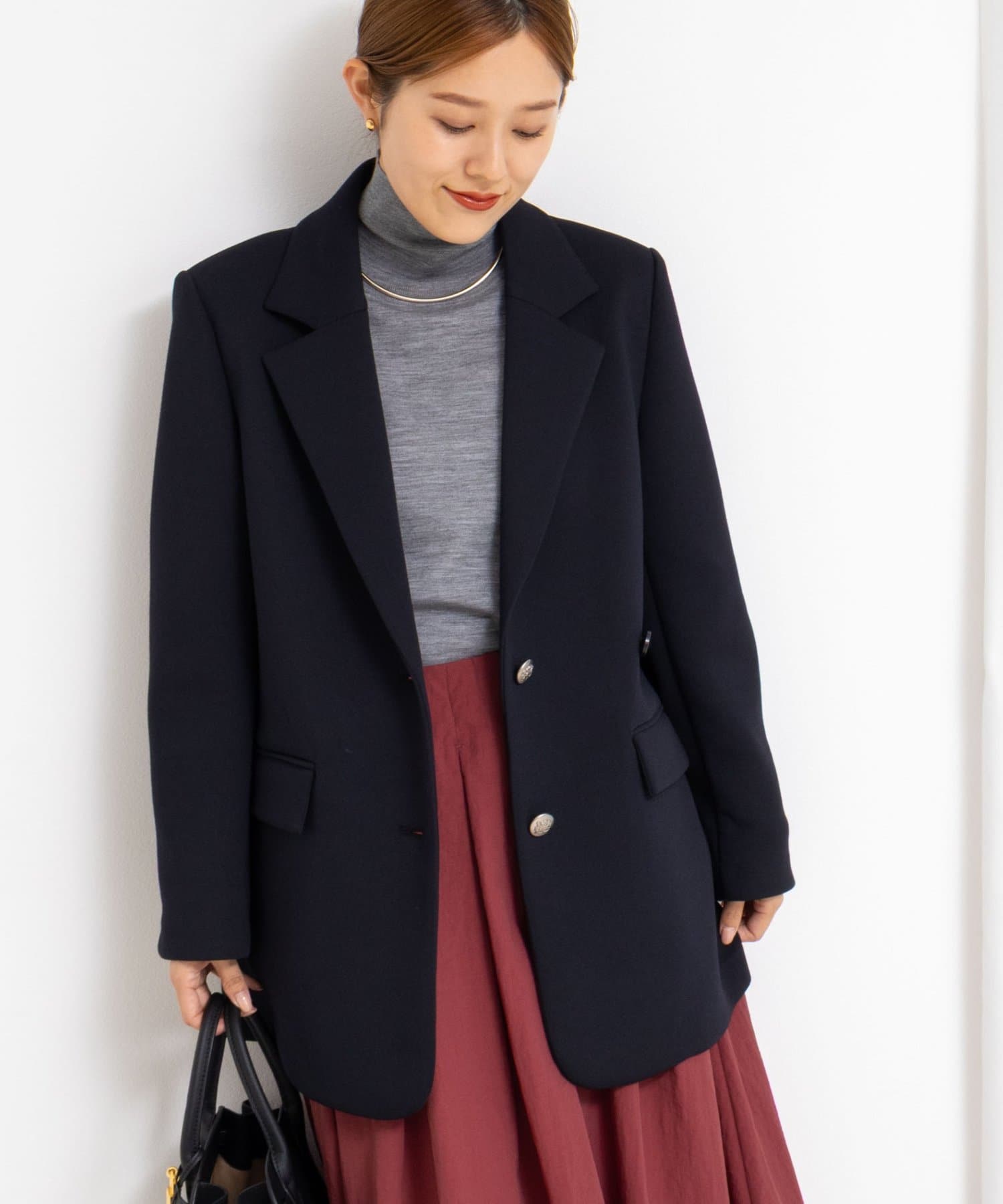 NOLLEY'S(ノーリーズ) 《セットアップ対応》ウォッシャブルエアボールテーラージャケット