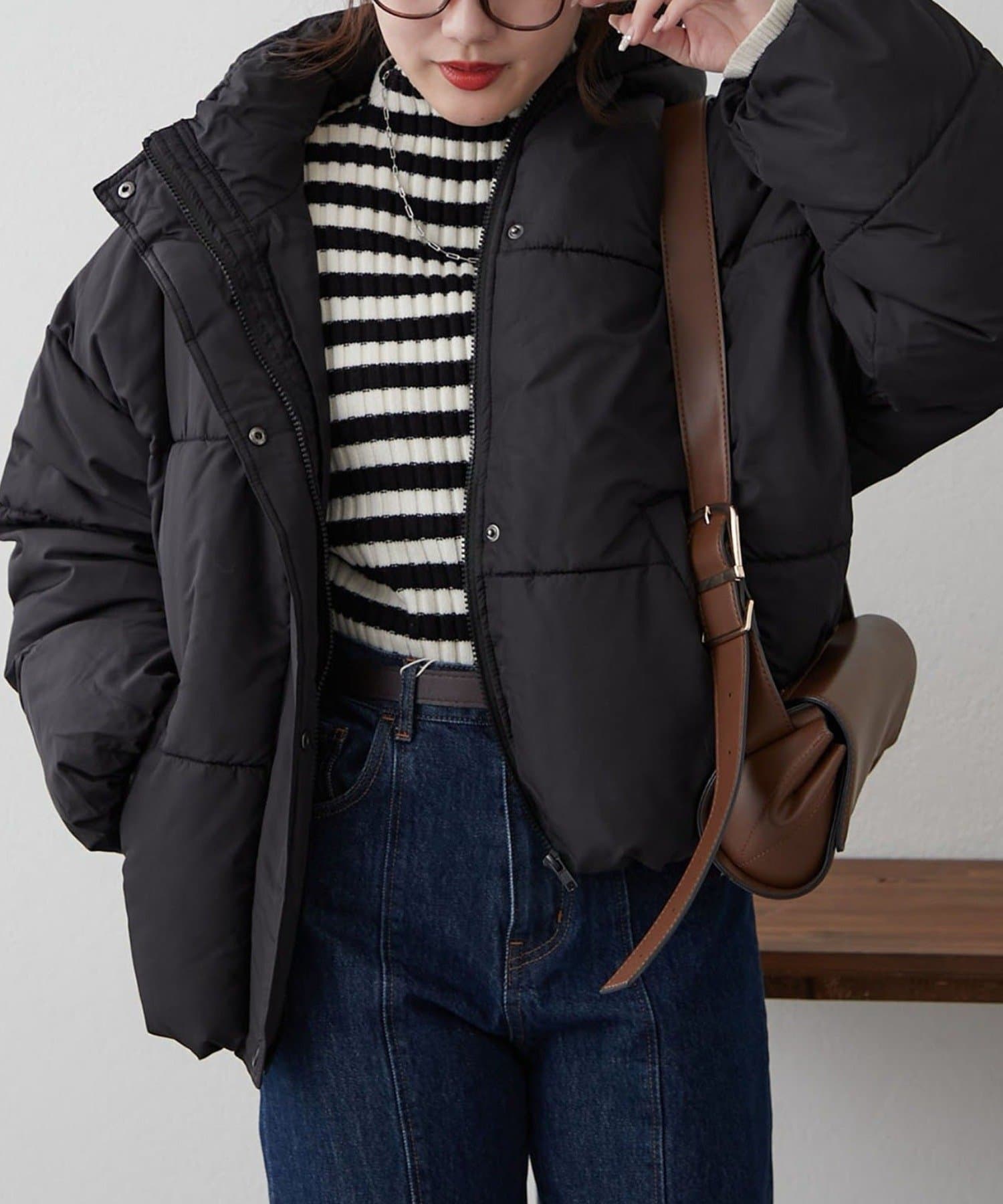NICE CLAUP / OLIVE des OLIVE OUTLET(ナイスクラップ  / オリーブ デ オリーブ アウトレット) 【RMAF】裾ラウンドフェークダウン