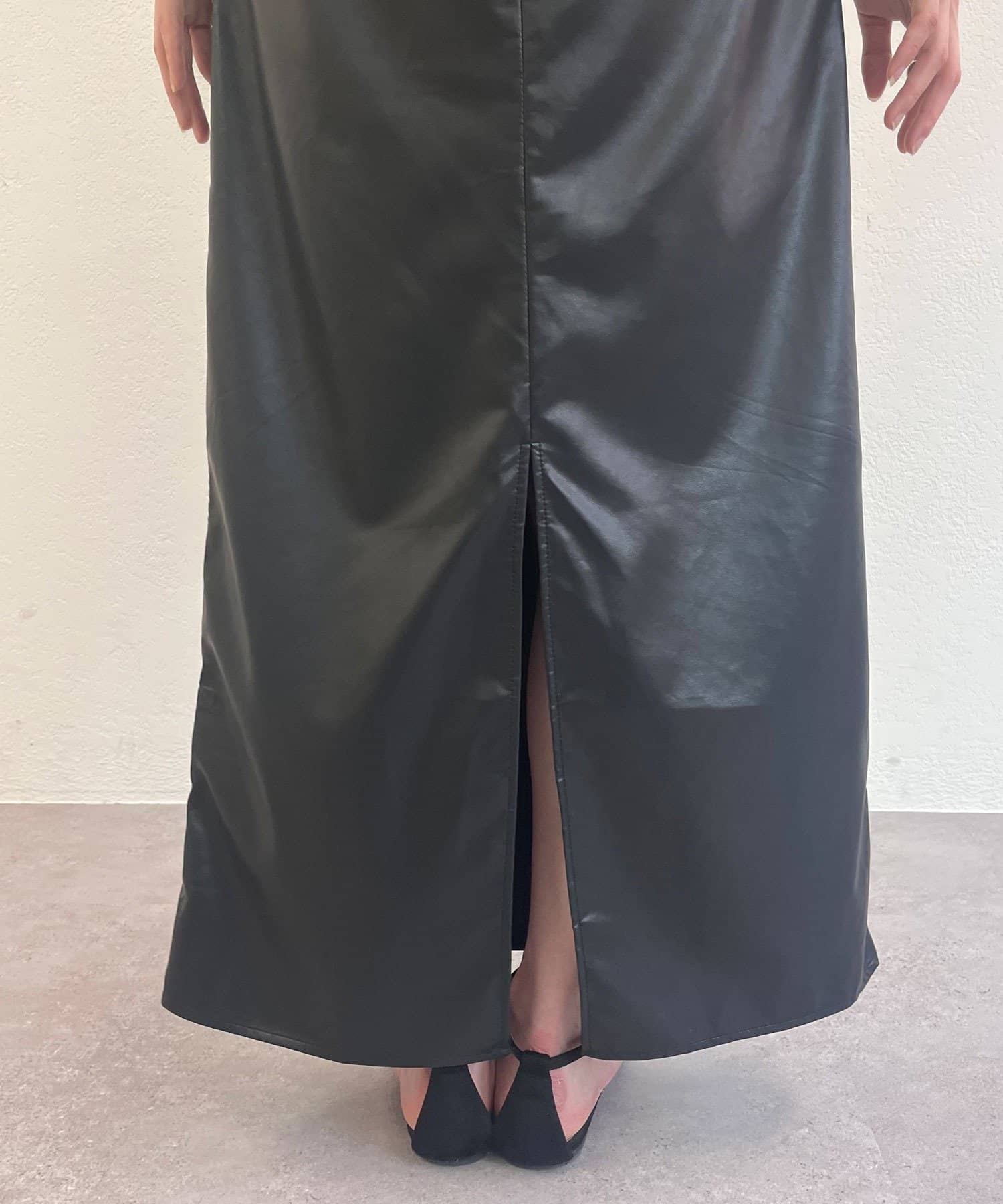 SHENERY(シーナリー) レザーキャミワンピース