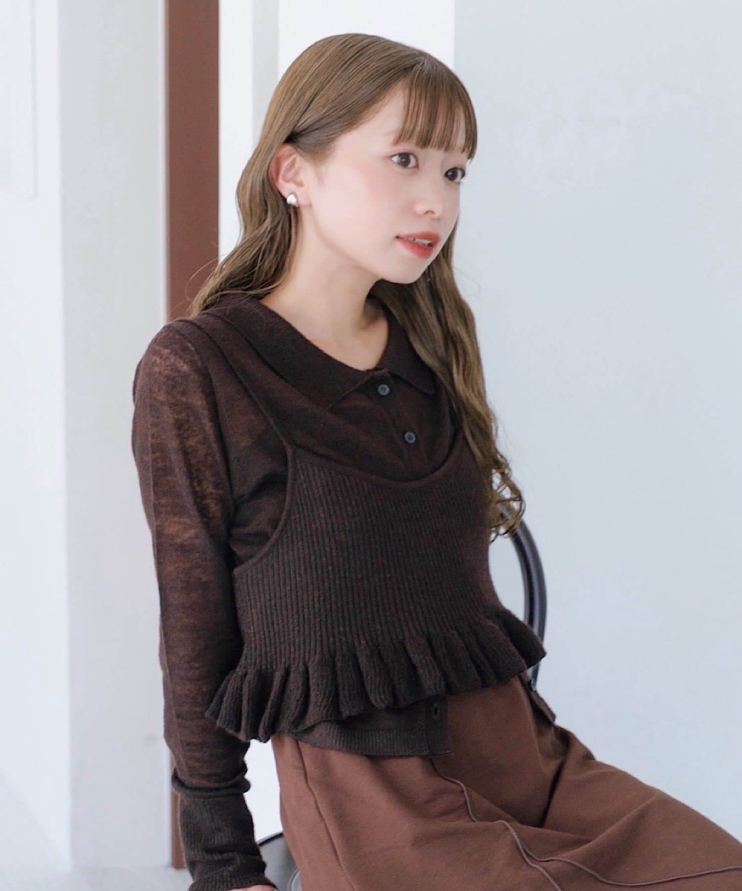 Kastane(カスタネ) 【予約販売 8.14 (木) ①12:00開始 ②19:00開始/SAWAMOTO企画/WEB限定】モヘアニットビスチェSET