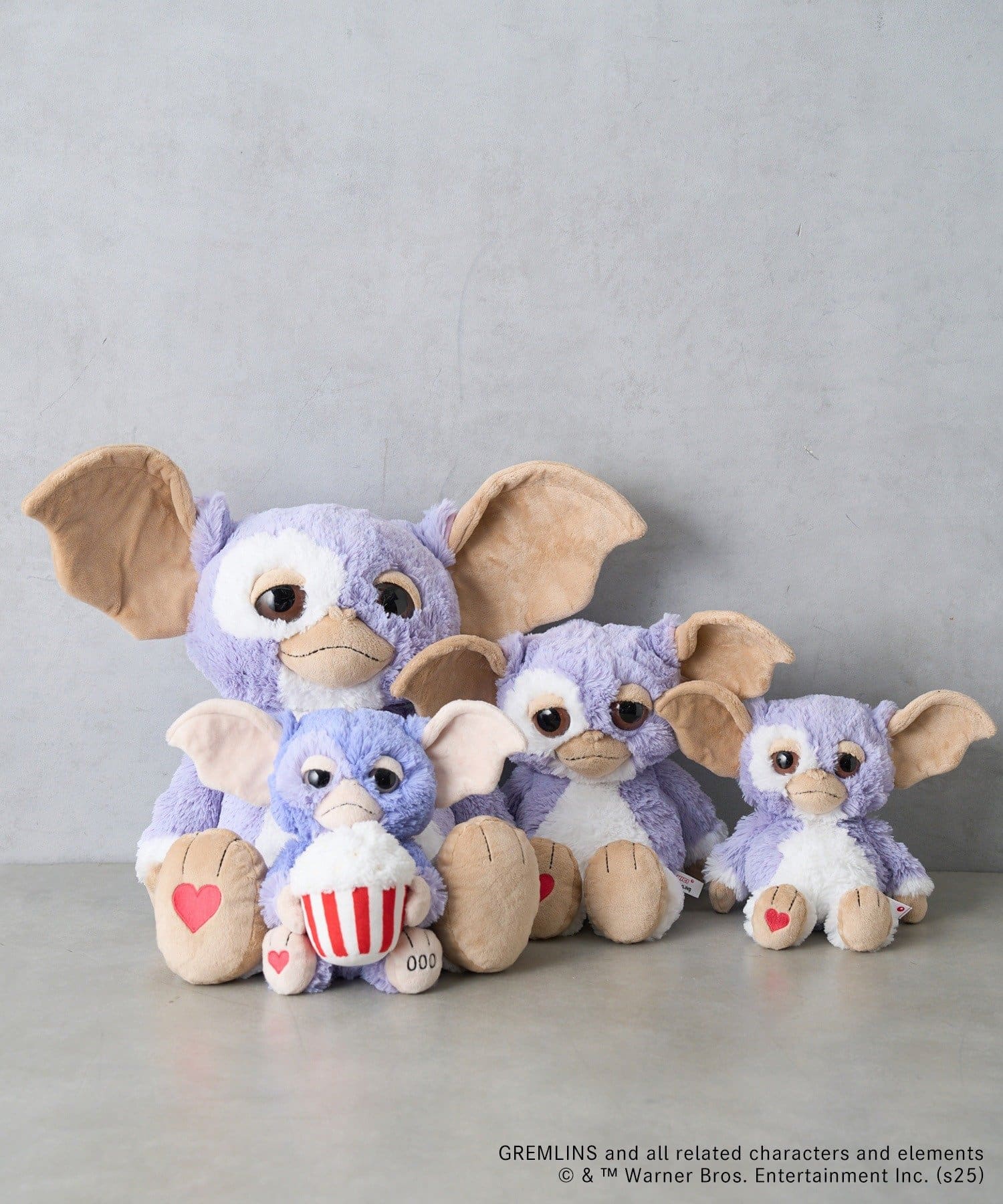 BIRTHDAY BAR(バースデイバー) 【GREMLINS グレムリン】ギズモ ライラックグレーHeart 35cm