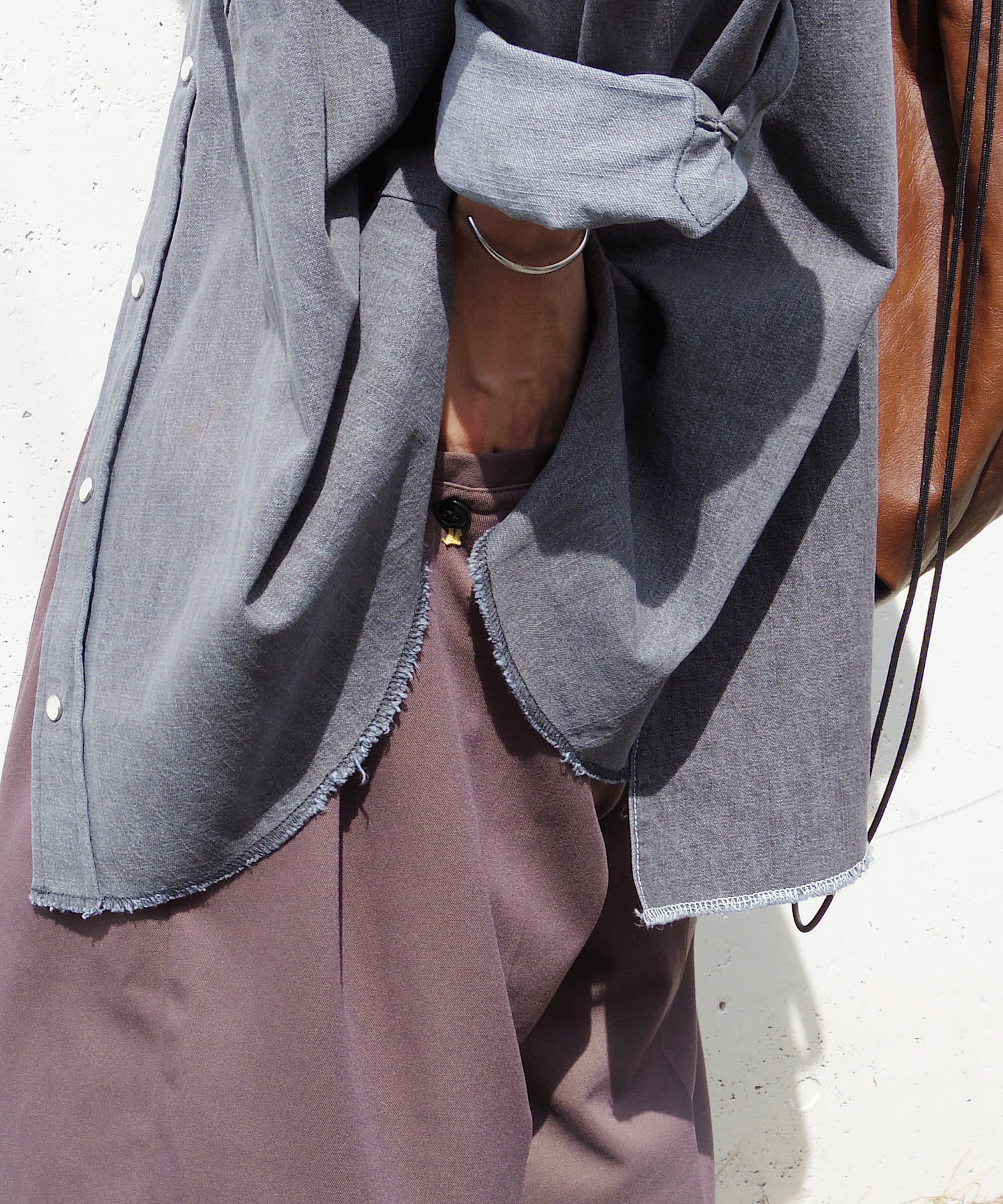 OUTLET(アウトレット) 【Kastane】ルーズフィットイージースラックス