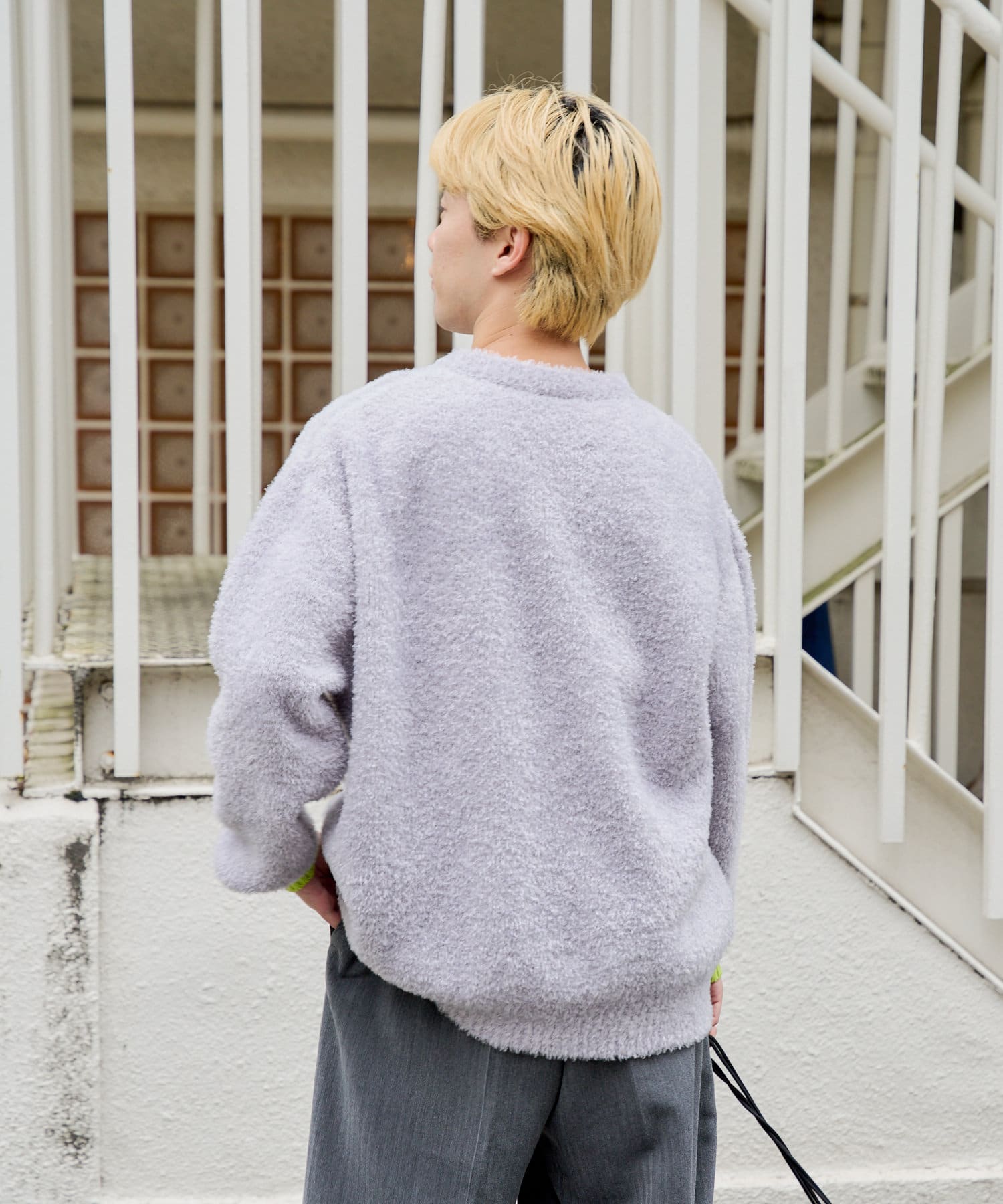 OUTLET(アウトレット) *【WHIMSIC】フェザーヤーンニットプルオーバー