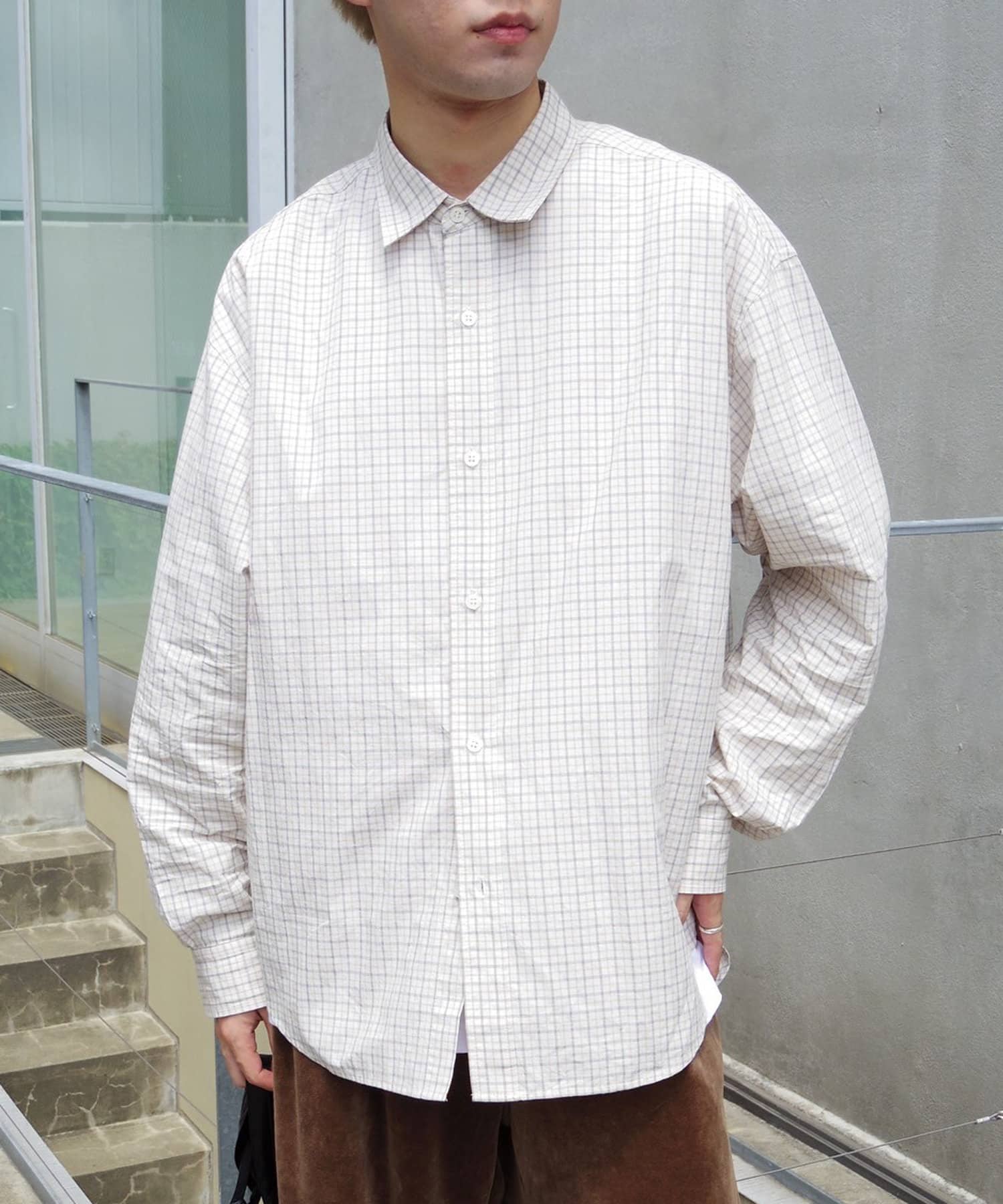 OUTLET(アウトレット) 【Kastane】レギュラーカラーチェックシャツ