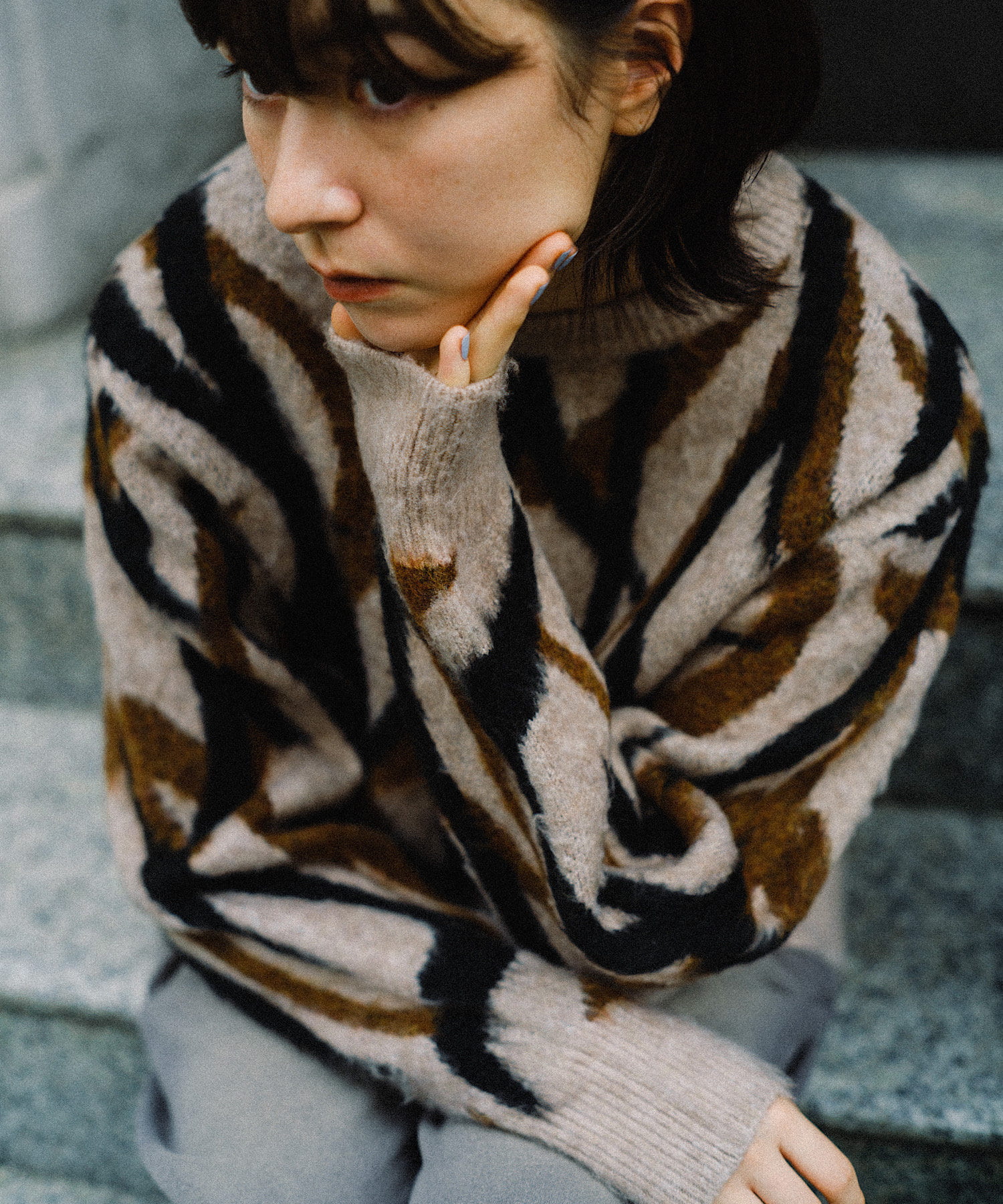 OUTLET(アウトレット) 【Kastane】ジャガードニットプルオーバー