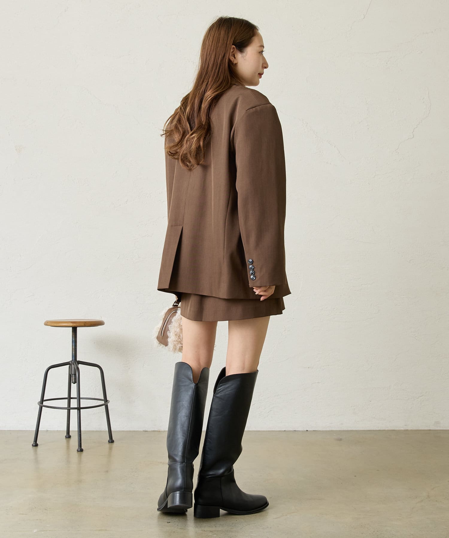 OUTLET(アウトレット) 【mystic】スクエアミニスカパン