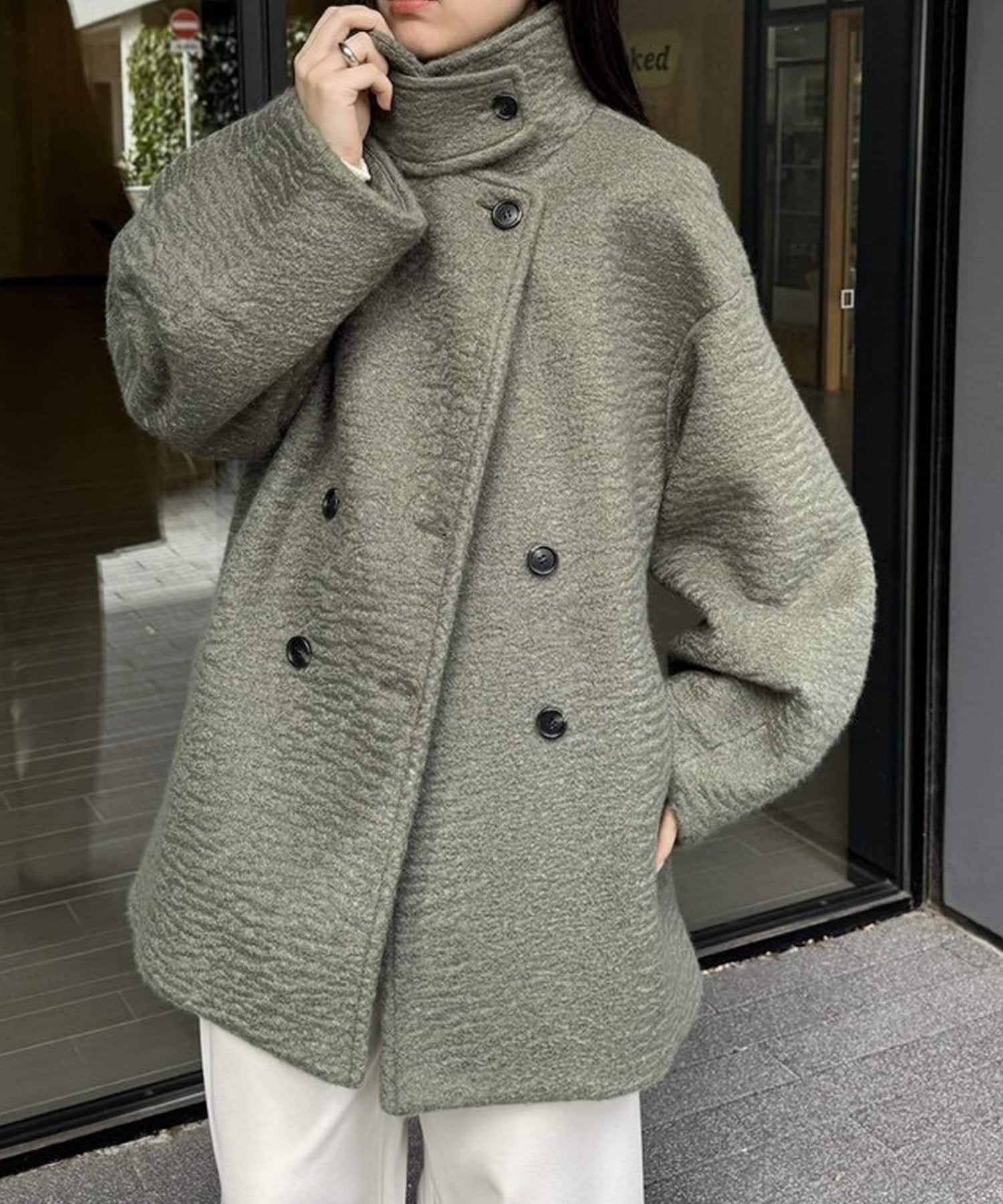 OUTLET(アウトレット) 【mystic】シャギーミドルコート