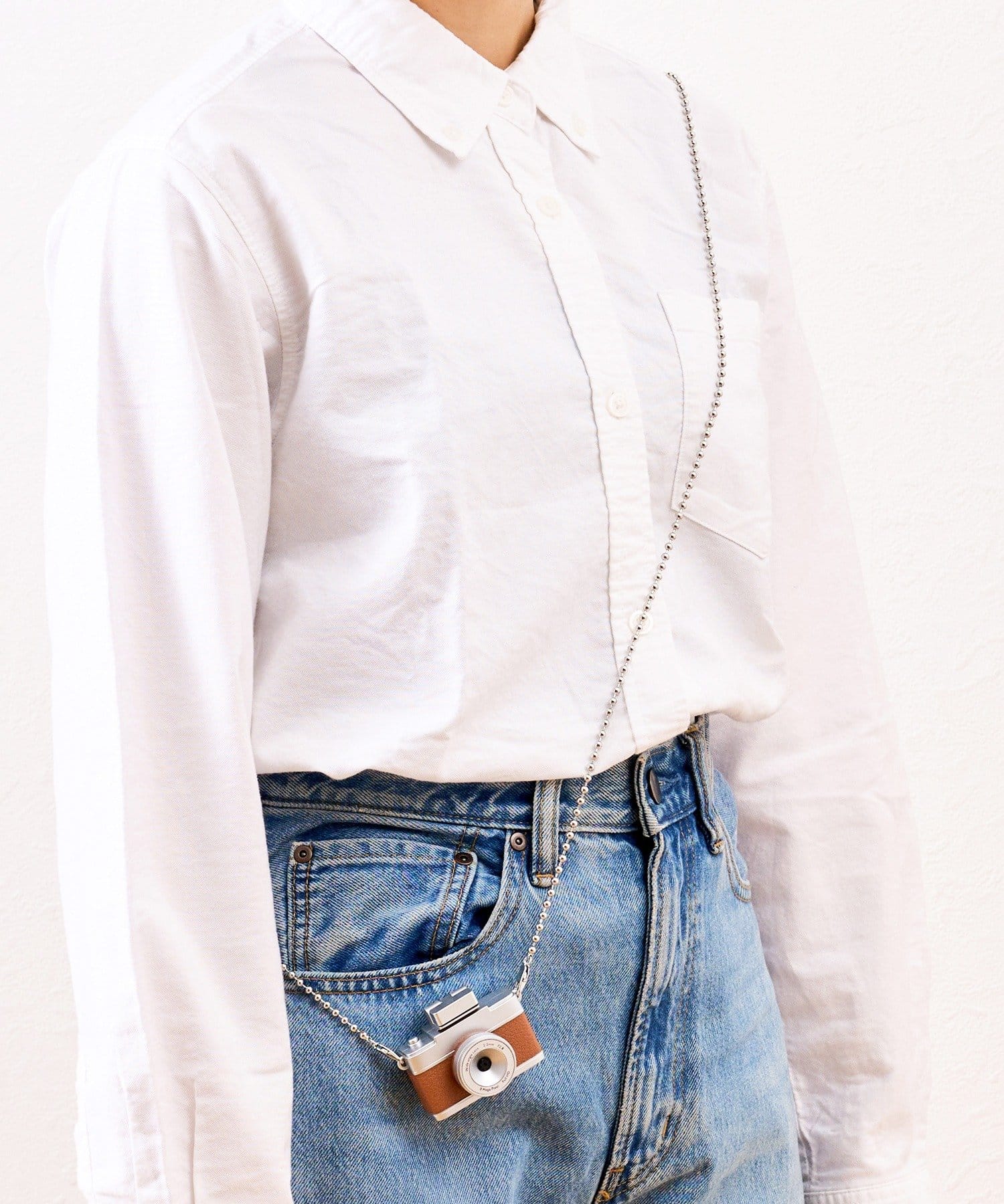 3COINS(スリーコインズ) カメラ用ボールチェーンストラップ