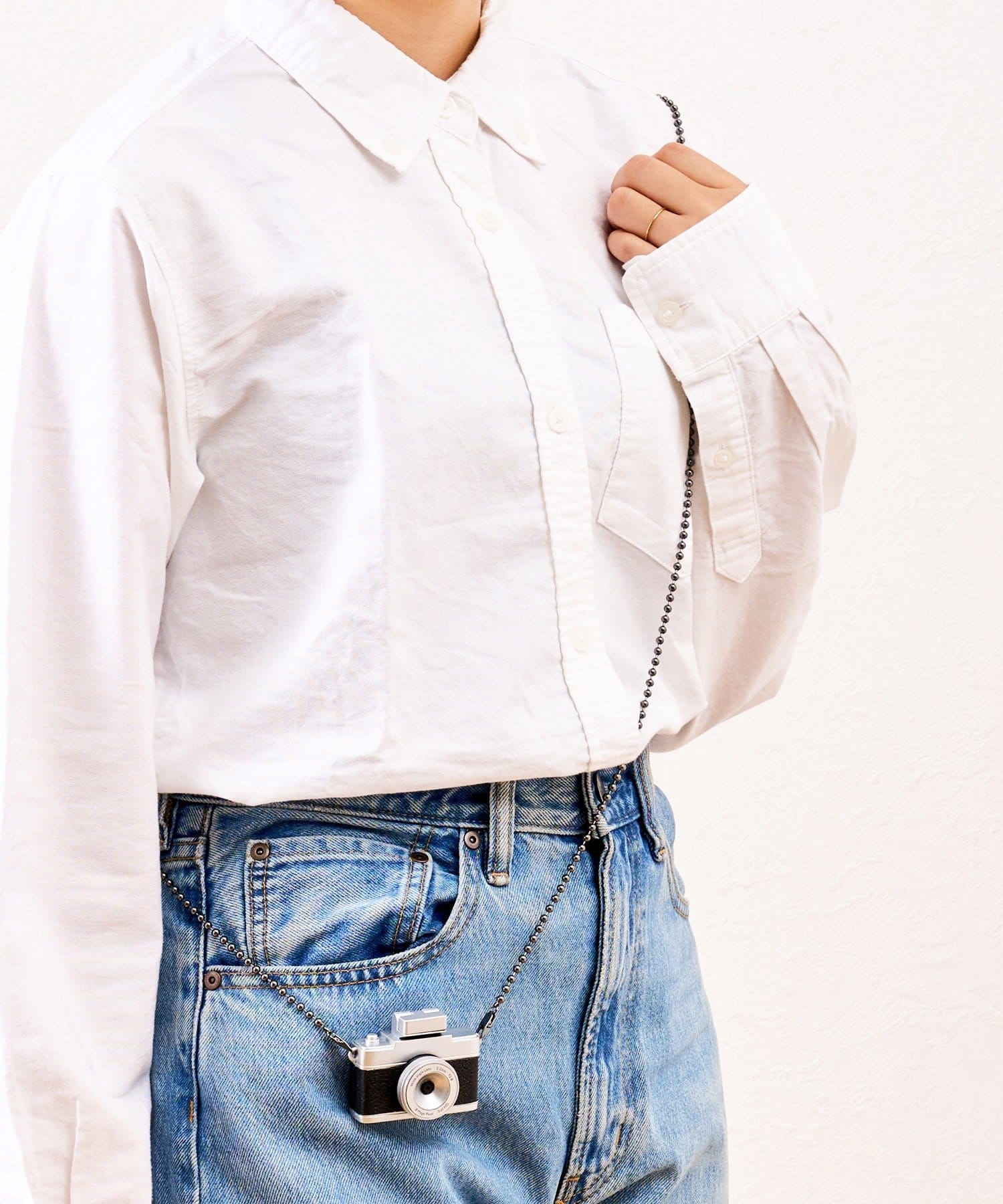 3COINS(スリーコインズ) カメラ用ボールチェーンストラップ