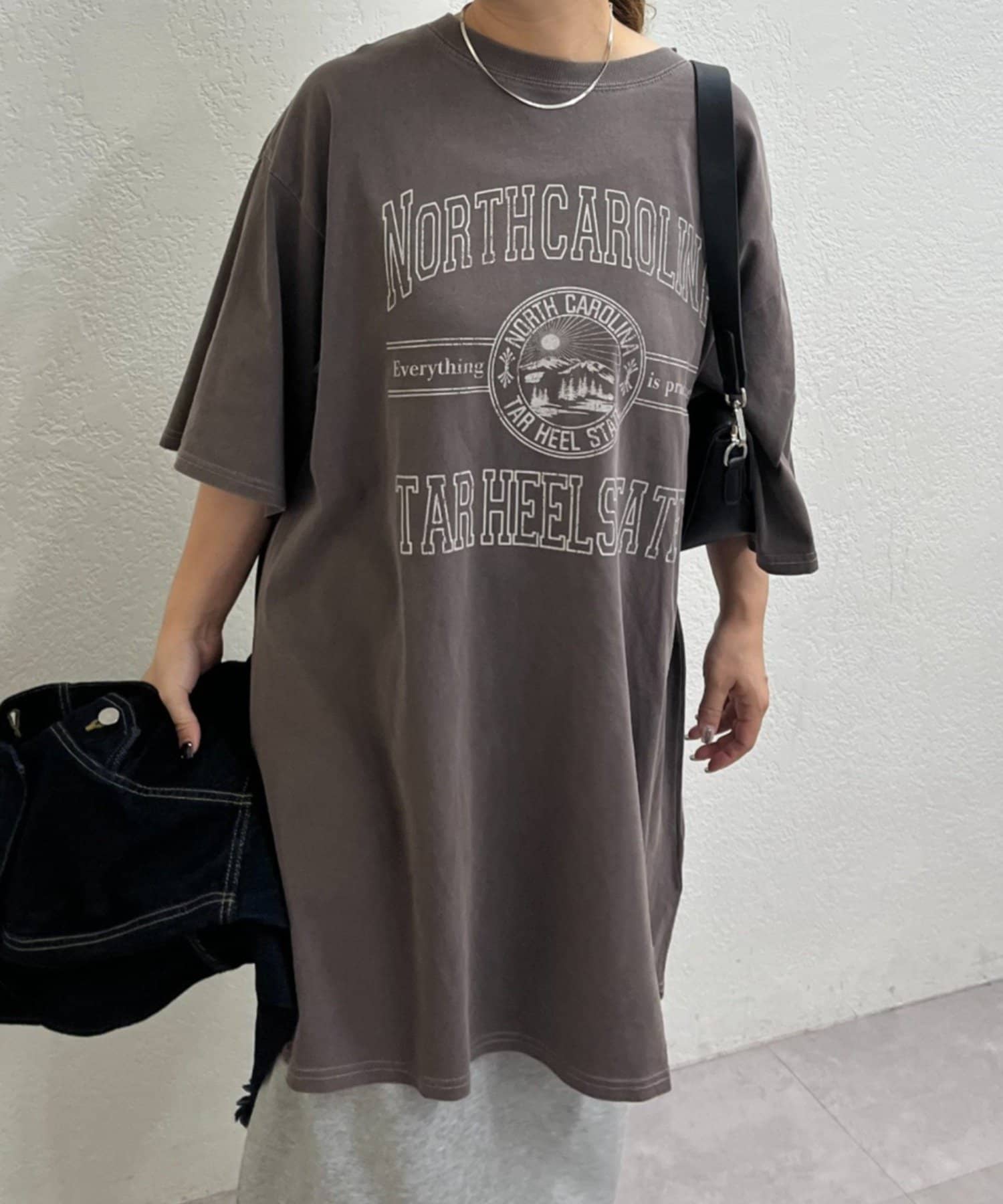 Remind me and forever(リマインドミーアンドフォーエバー) 【NAO】ビンテージ加工チュニックＴシャツ