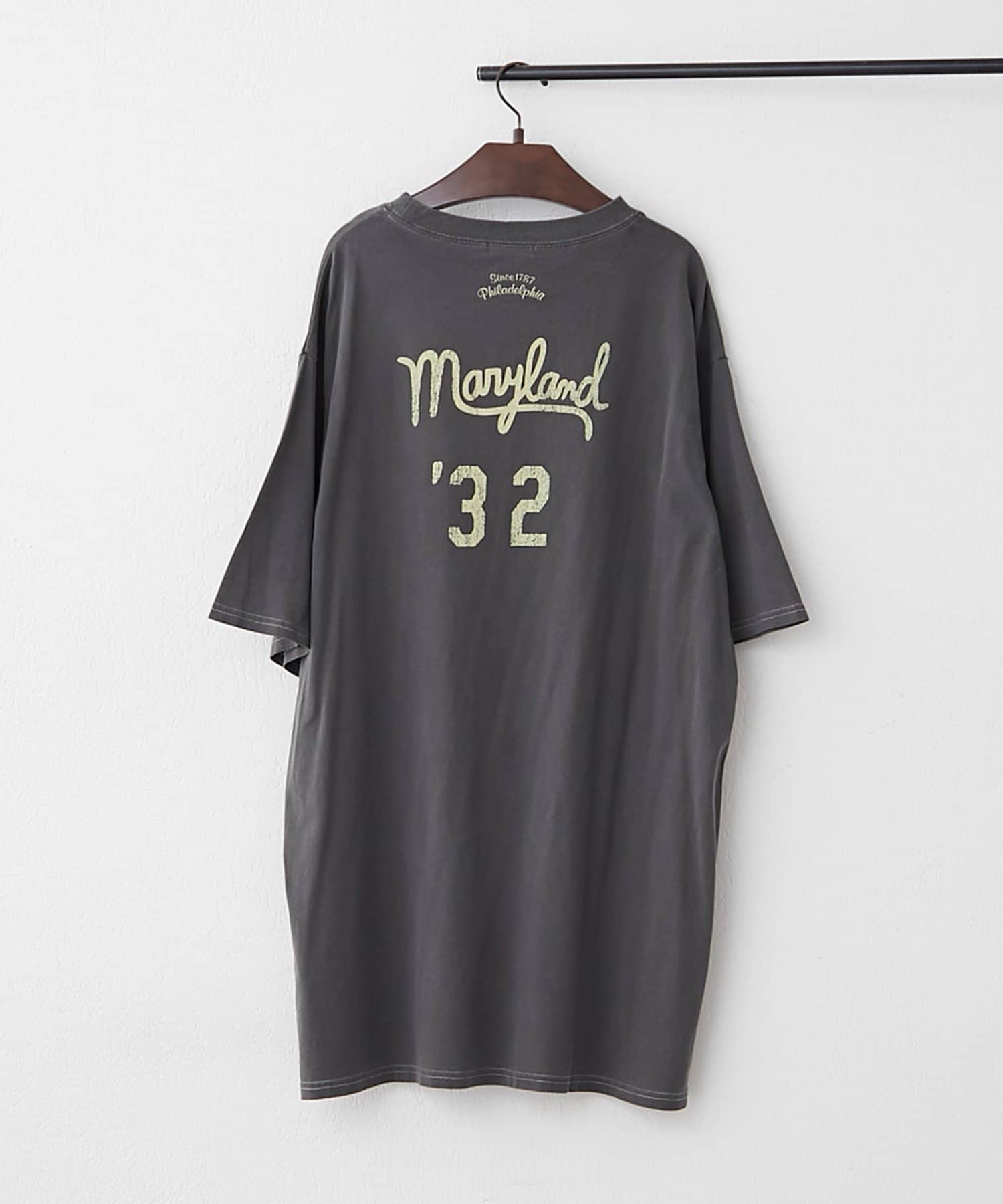 Remind me and forever(リマインドミーアンドフォーエバー) 【NAO】ビンテージ加工チュニックＴシャツ