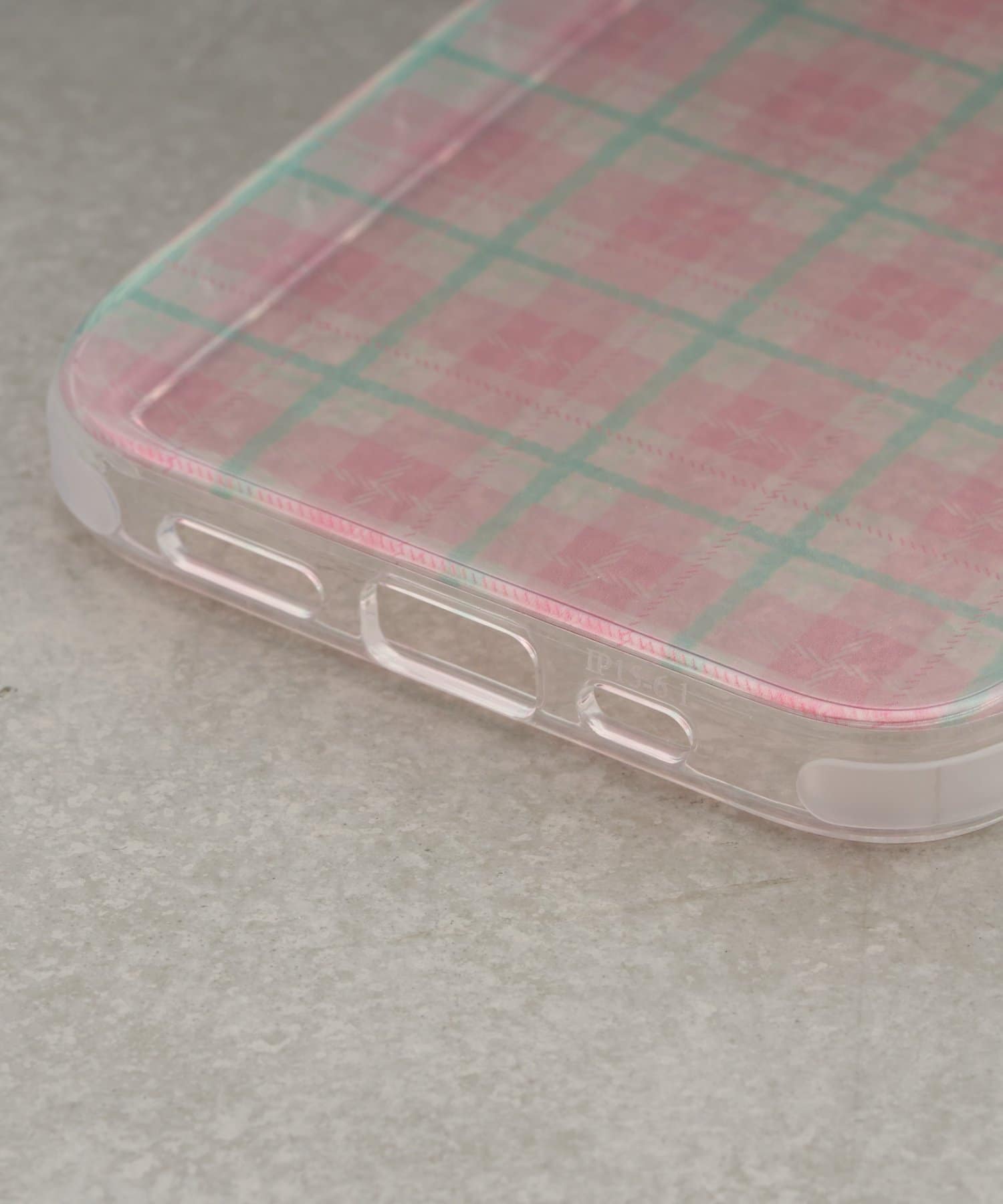 Lattice(ラティス) シアーチェックスマホケース(iPhone15)