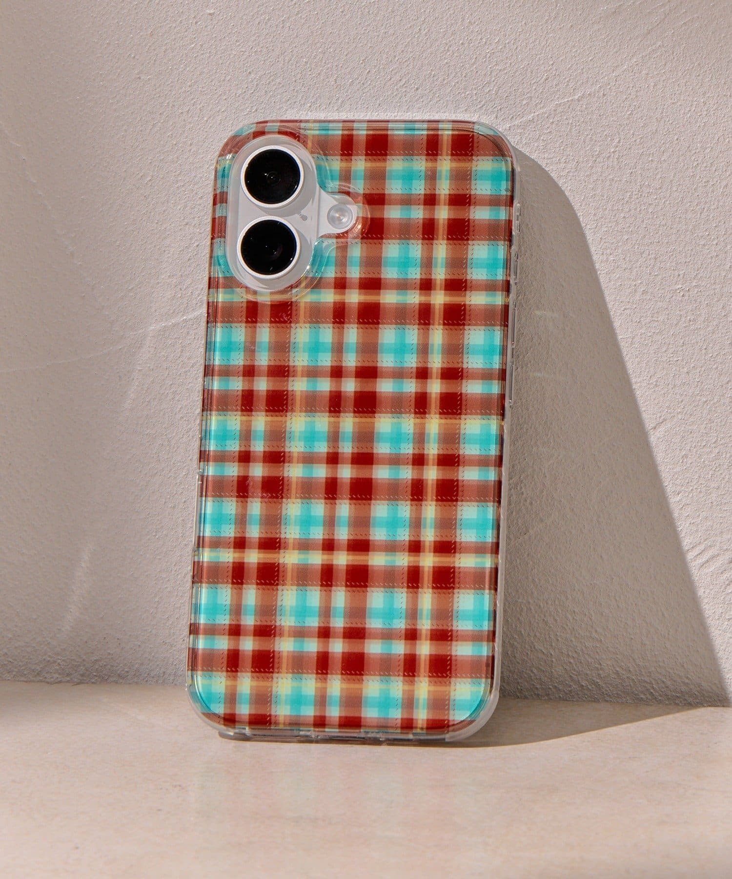 Lattice(ラティス) シアーチェックスマホケース(iPhone16)