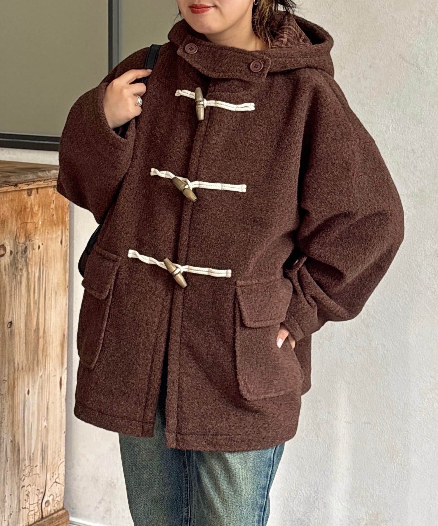 CPCM(シーピーシーエム) スライバーダッフルコート