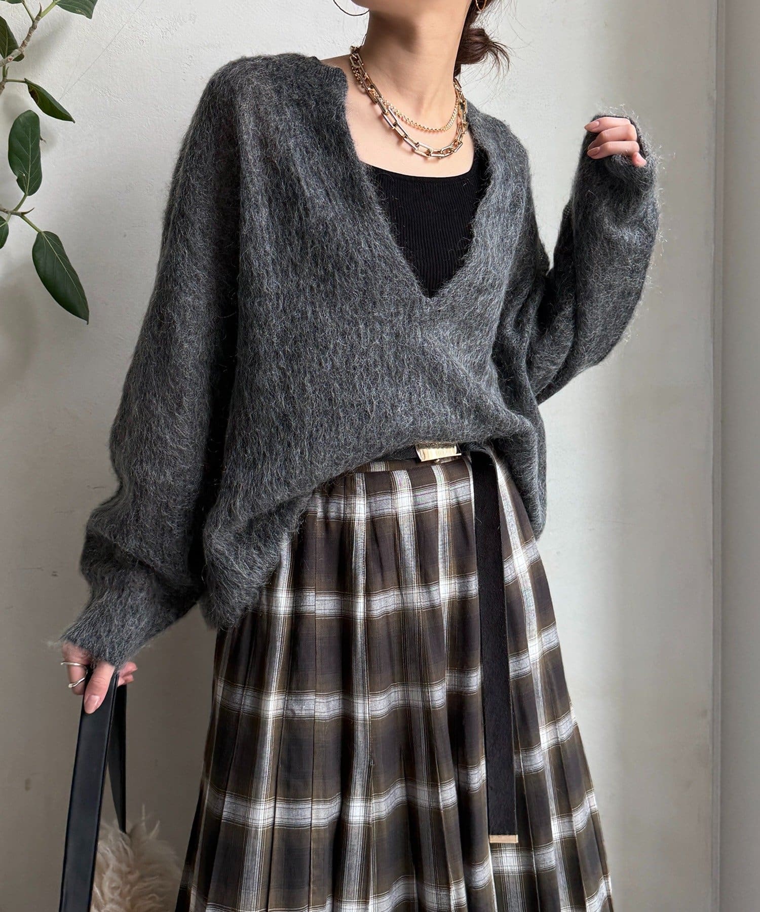 DOUDOU(ドゥドゥ) 【完売カラー再追加！】起毛モヘヤスキッパープルオーバー