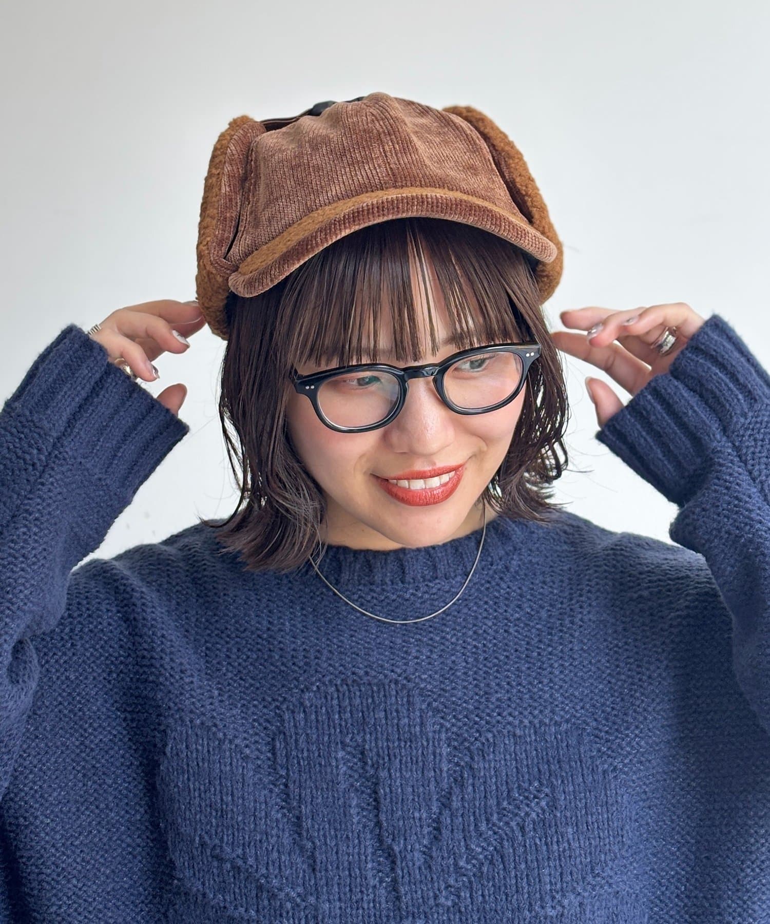 CPCM(シーピーシーエム) コーデュロイフライトキャップ