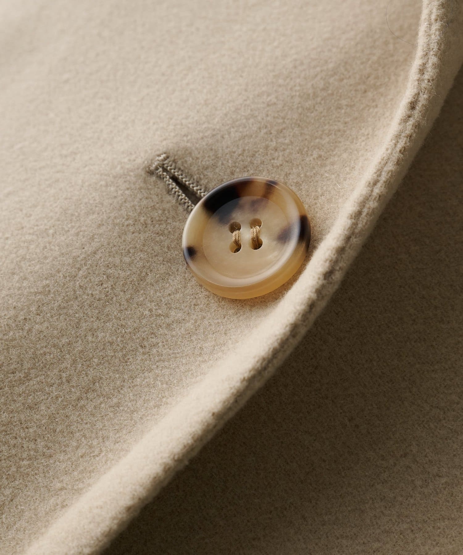 Drawing Numbers(ドローイングナンバーズ) メルトンリバー仕立てPコート