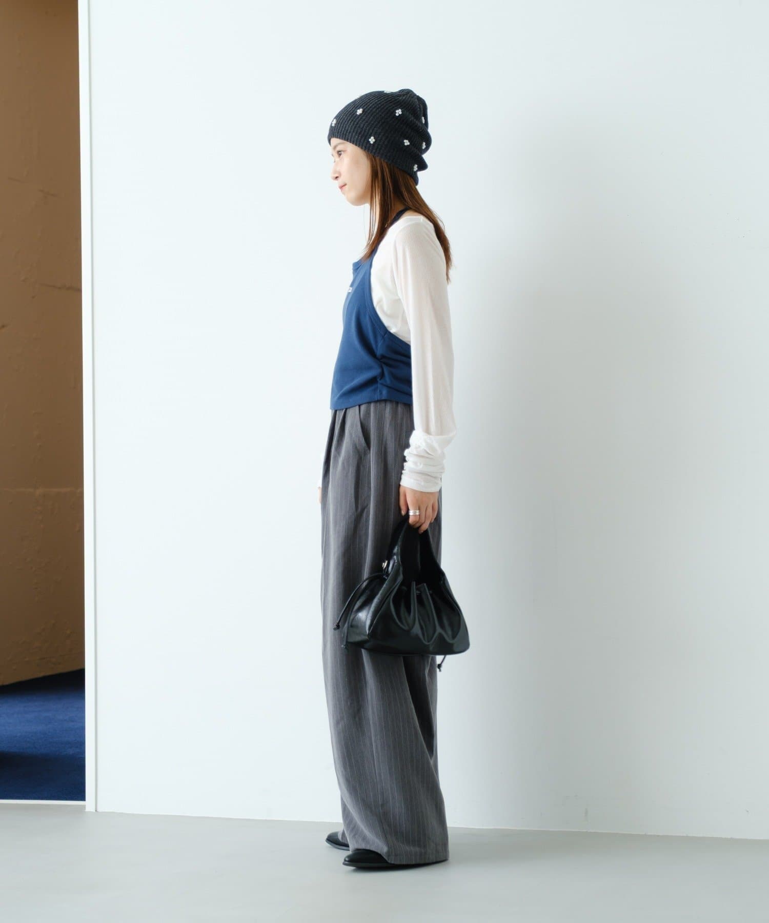 Kastane(カスタネ) 【新色追加/無地&チェック/2WAY】ホルターキャミSET