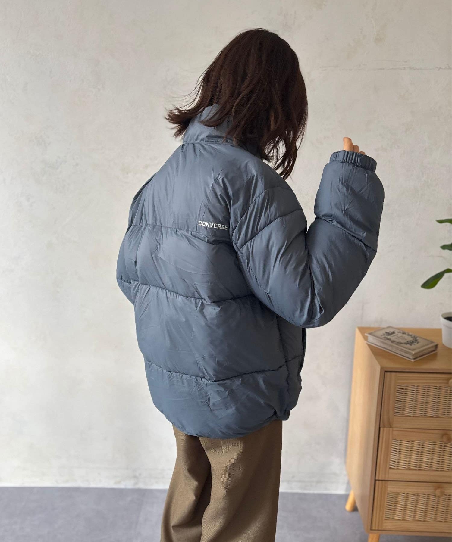 LOCUST(ローカスト) 【CONVERSE】切替中わたジャケット　